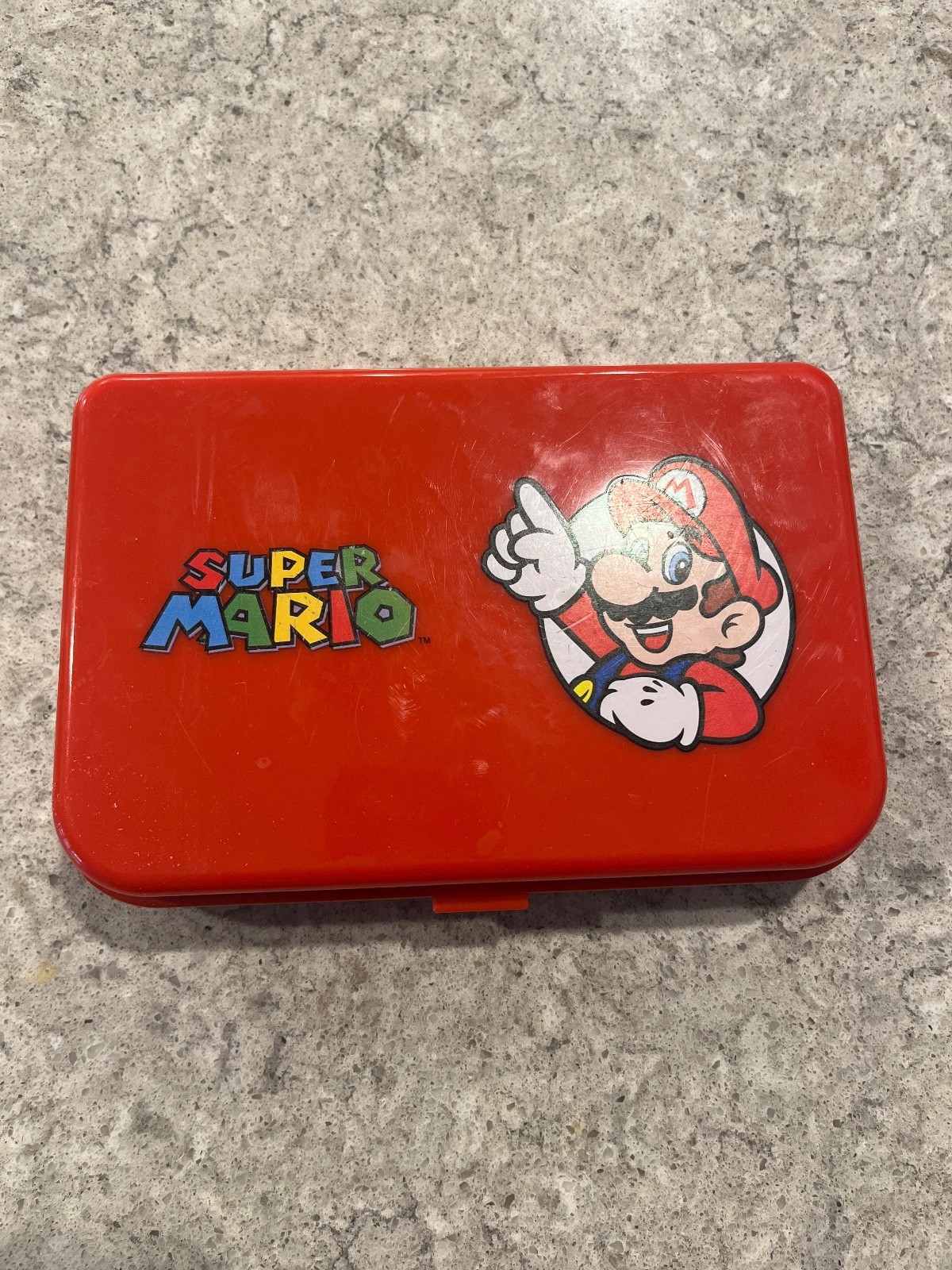 Nintendo 3DS XL- Red and Black/ used/ Mario case/ needs charger/ cars 2 game