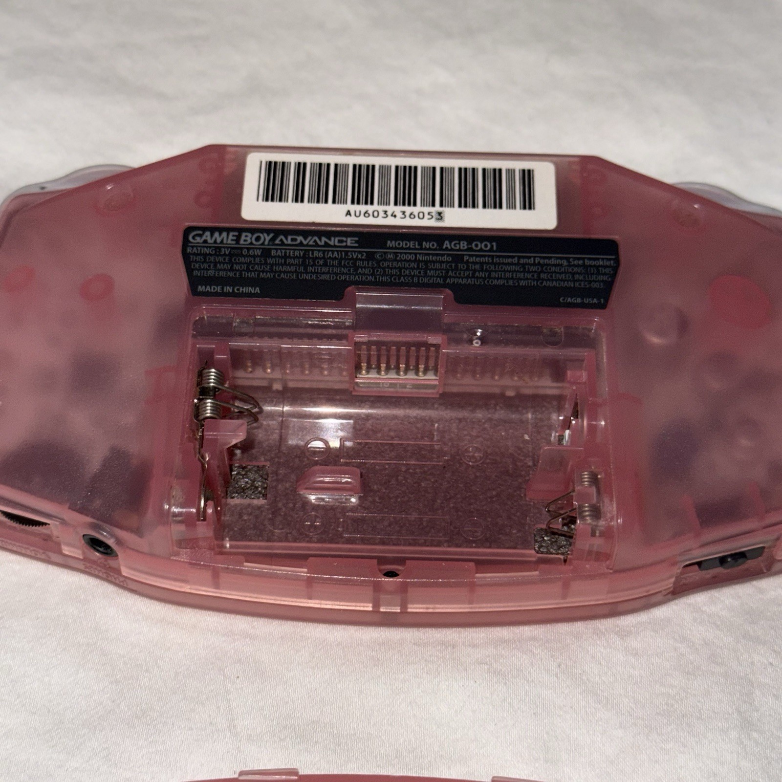 Nintendo Game Boy Advance Handheld System – Fuchsia Pink- Tested Works/ Read Des