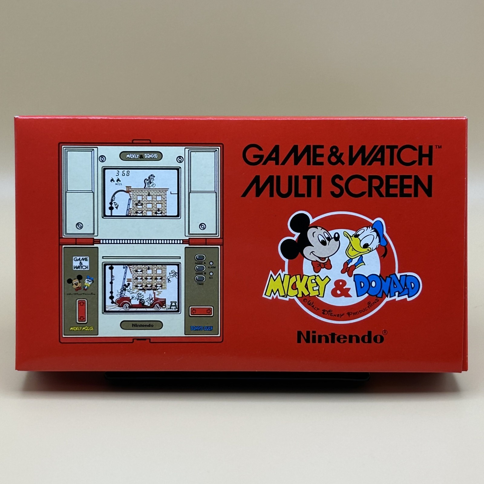 Nintendo Game & Watch MICKEY & DONALD DM-53 Multi Screen 1982 New Old Stock