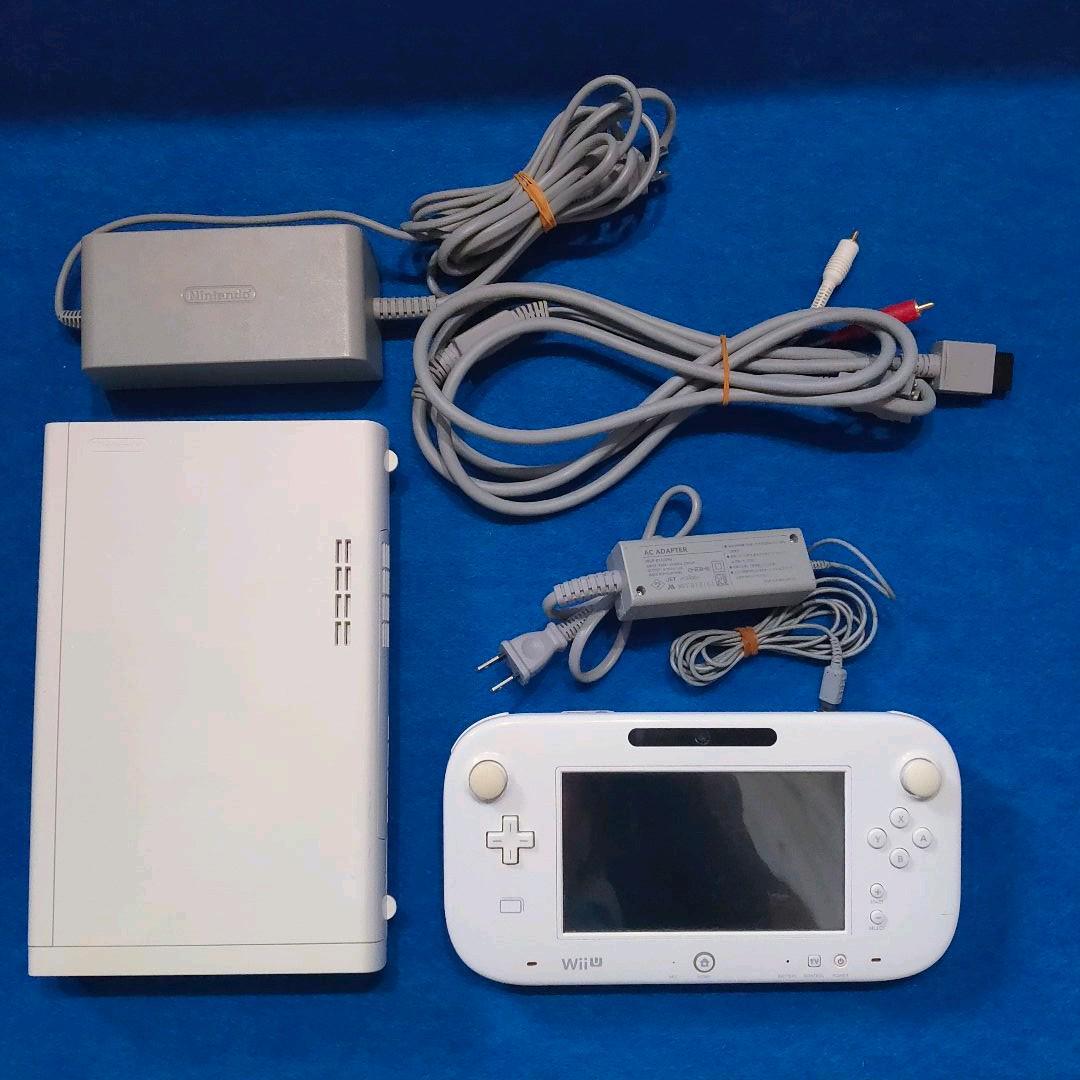 Wii U Video Game Console 32GB and Game-pad SET white SHIRO (USED working) B0024