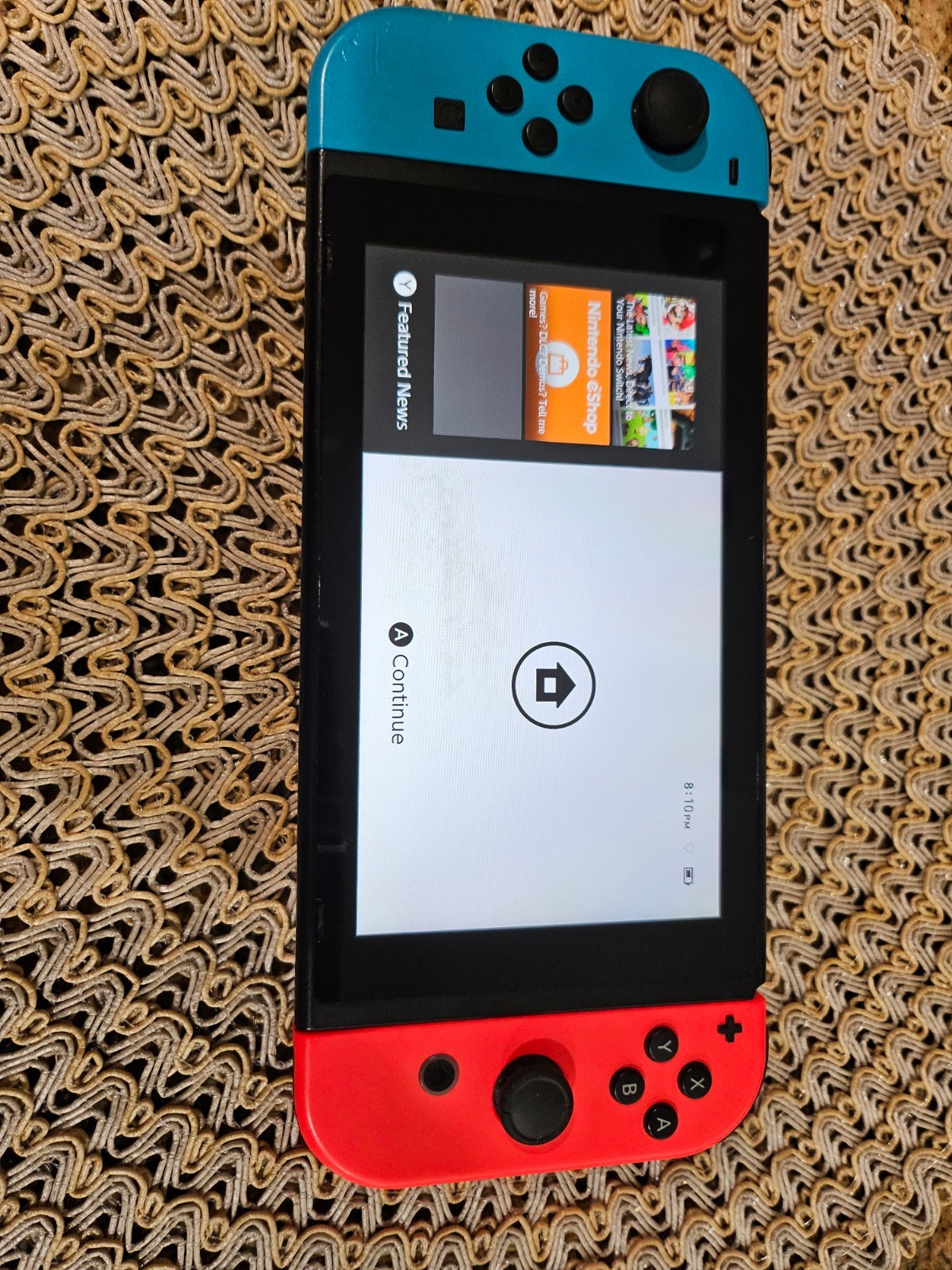 Nintendo Switch 32GB Gray Console with Neon Red and Neon Blue Joy-Con, Doc