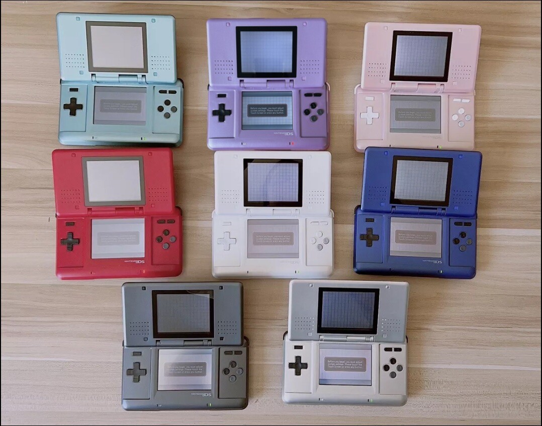 Nintendo DS Console Handheld green red pink white purple black silver Excellent