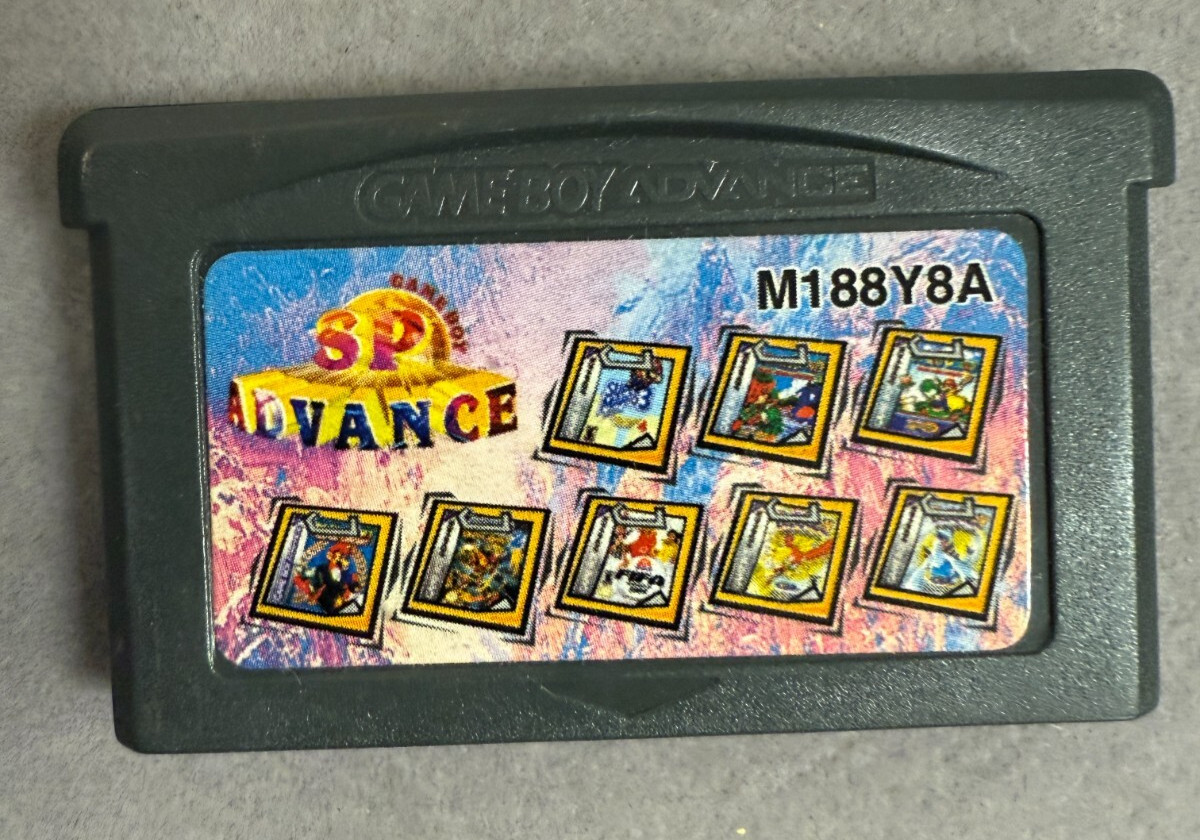 Nintendo Game Boy Advance AGB-022 Black Web Game Cartridge M188Y8A 4553