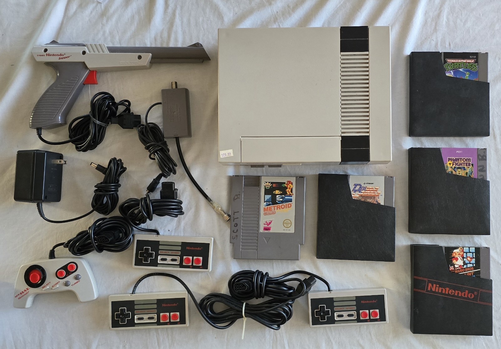 ORIGINAL NES Console + EXTRAS – Nintendo Entertainment System Mario Metroid Max