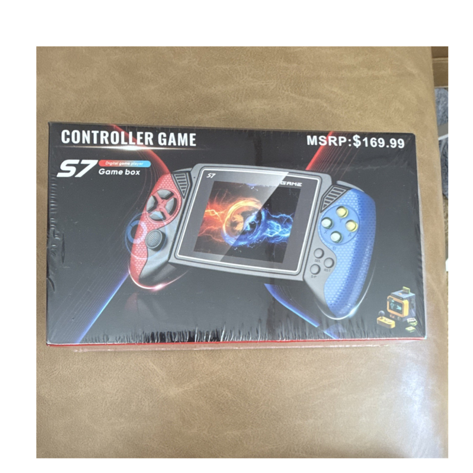 Game box S7 Handheld Console HDMI High Definition Color Screen Red Blue