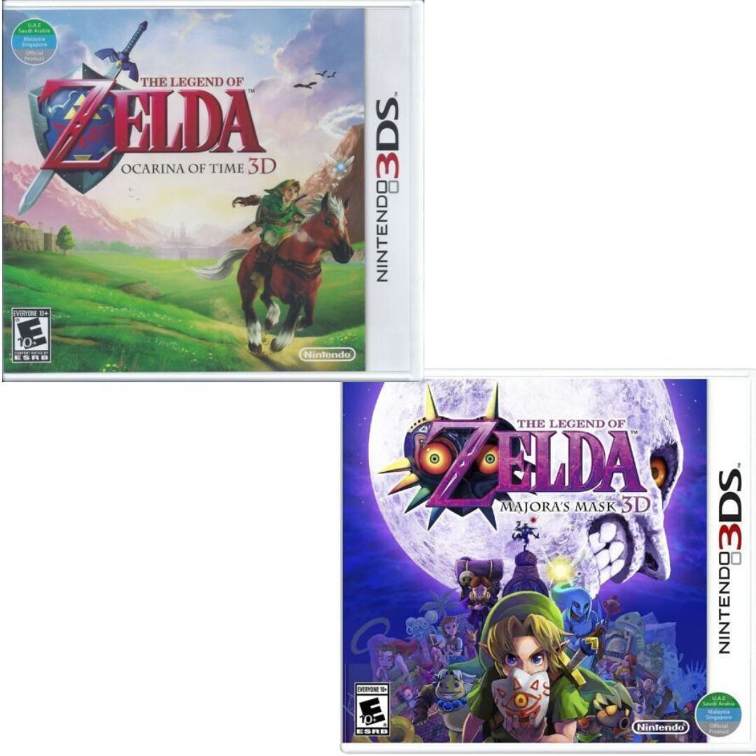 The Legend of Zelda: Ocarina of Time 3D & Majora’s Mask 3D 3DS Brand New Bundle