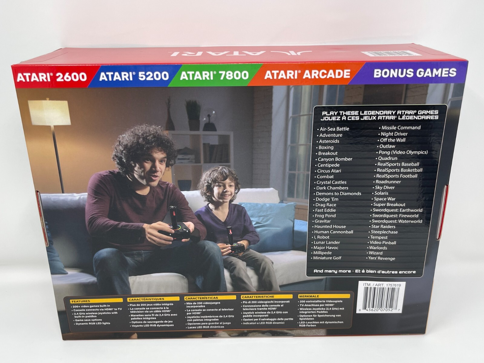 My Arcade Atari Gamestation Pro Console with 200+ Games & 2 Joysticks HDMI Cable