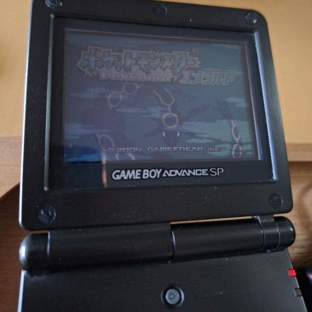 Game Boy Advance SP Console Game Software Pokemon Emerald x Ruby