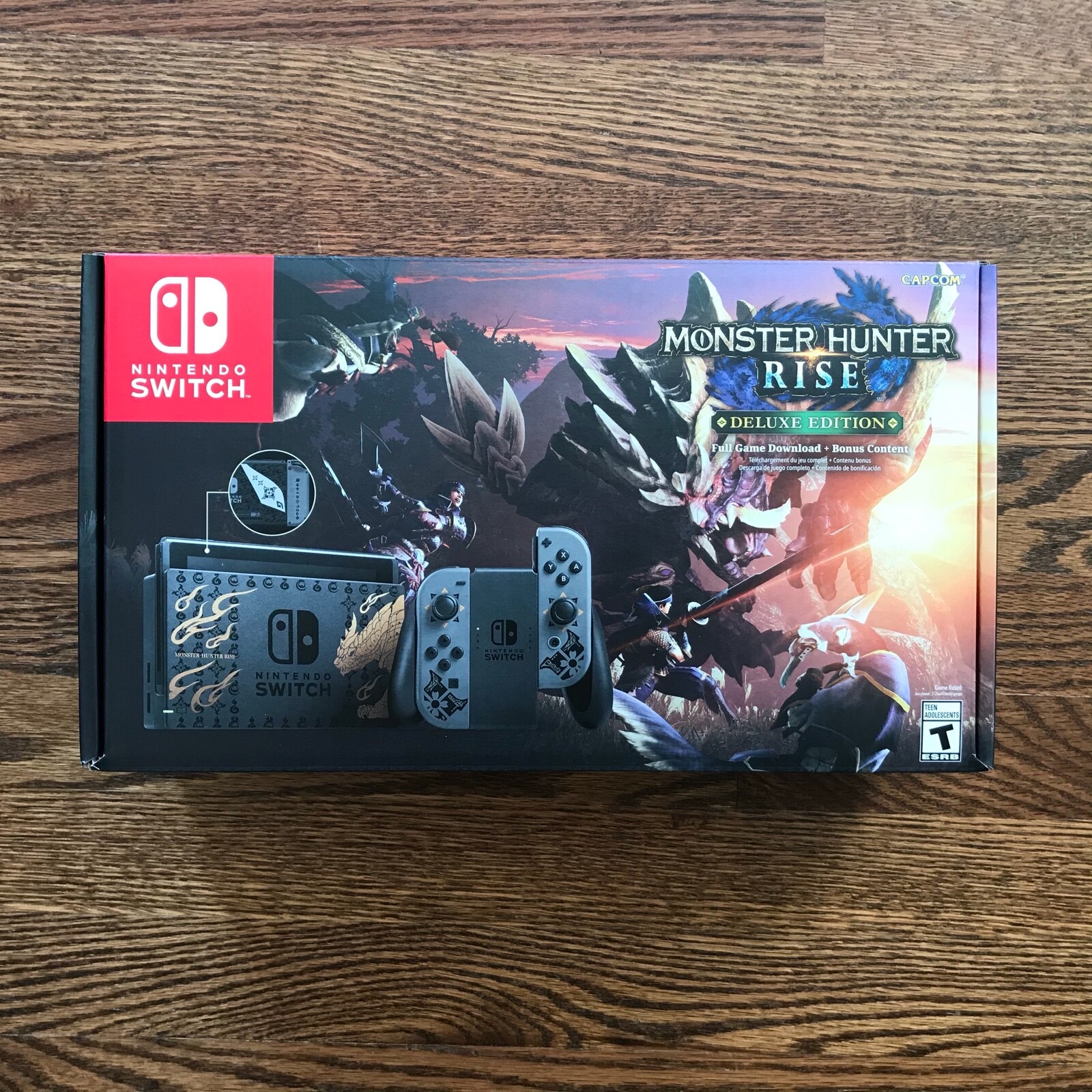 New & Sealed Nintendo Switch MONSTER HUNTER RISE Deluxe Edition – Gray/Gray