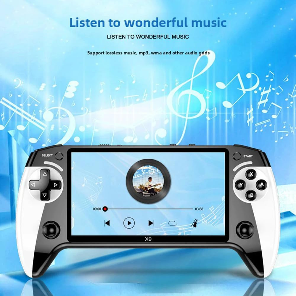 X9 Retro Handheld Game Console – 5.5″ HD Screen & 10+ Emulators, TV Ready