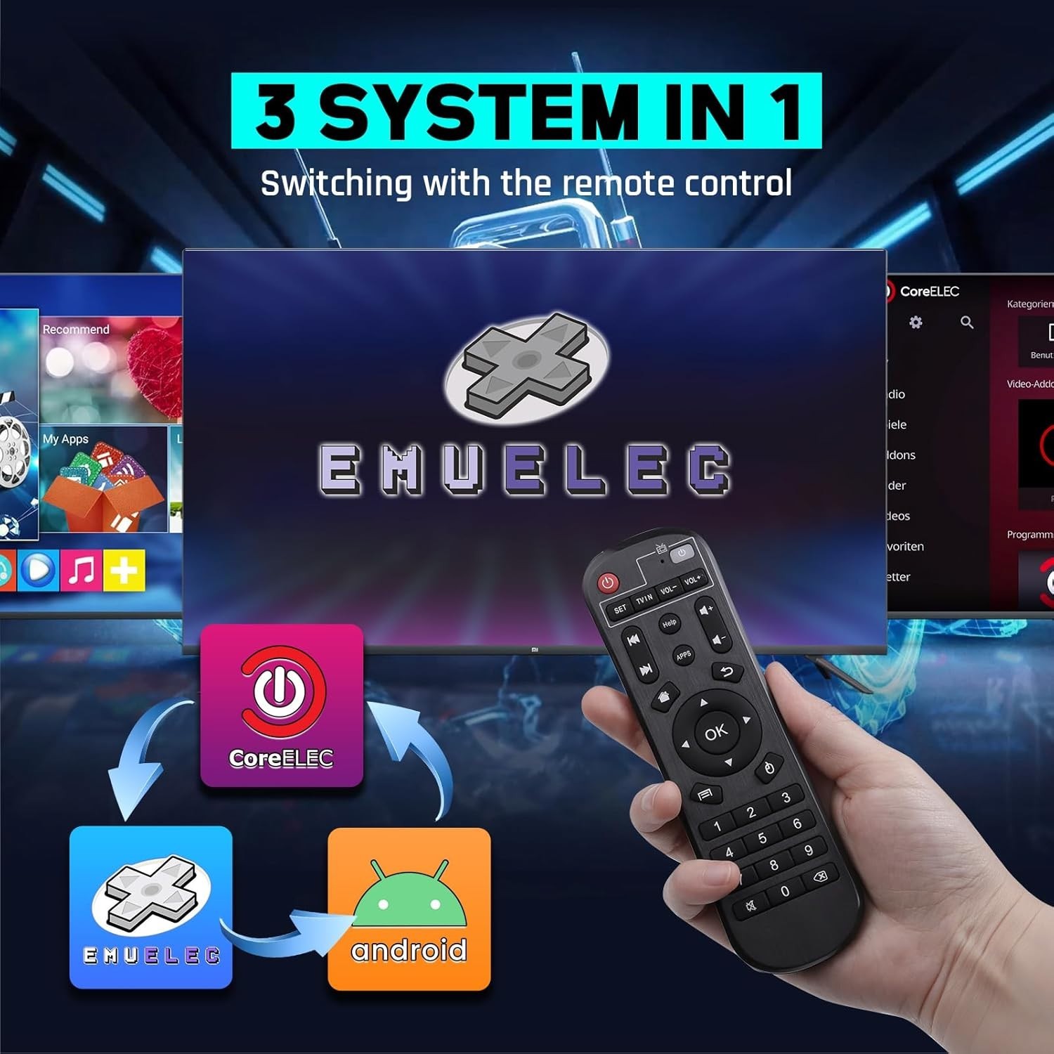 Powerful All-in-One Retro Console: 65,000+ Games & 60+ Emulator Compatibility-~