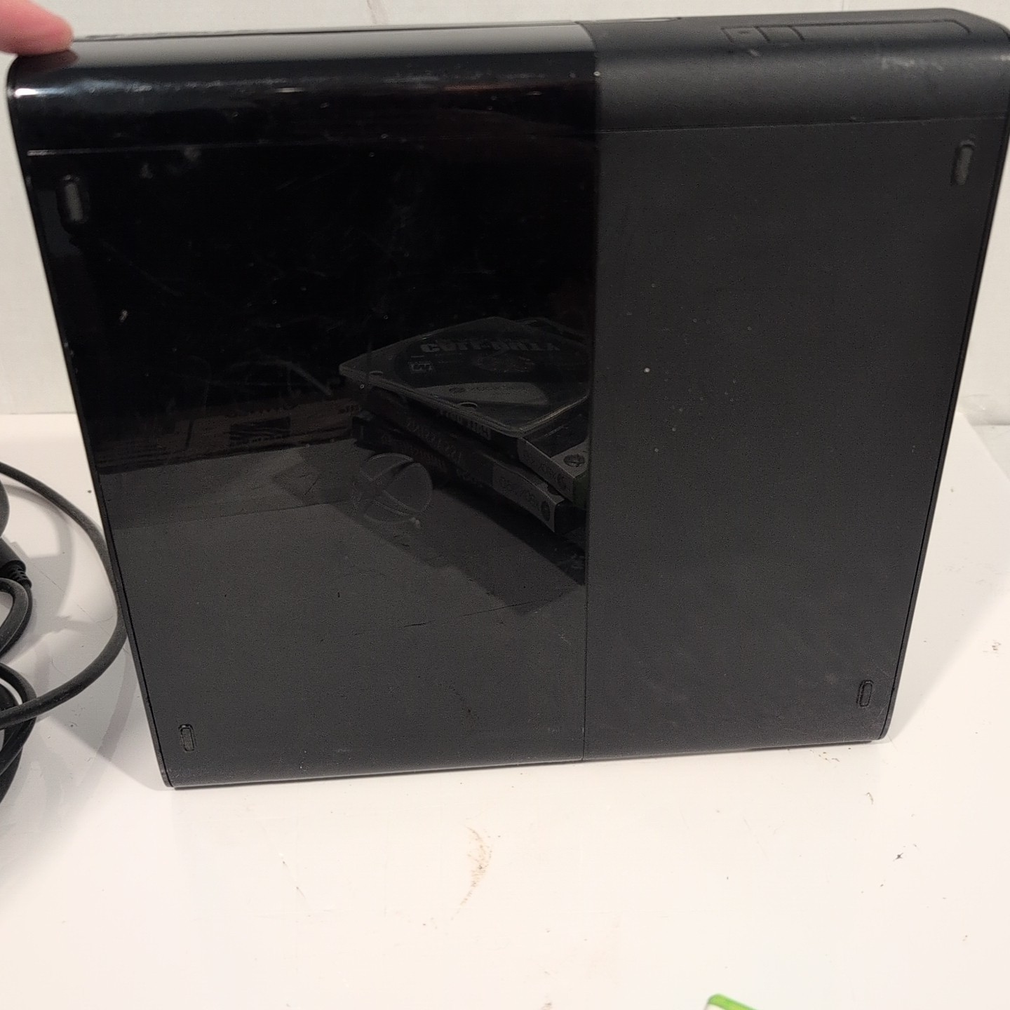 Microsoft Xbox 360 E Console 500GB Black Tested W Remote, HDMI, 4 Games, Power