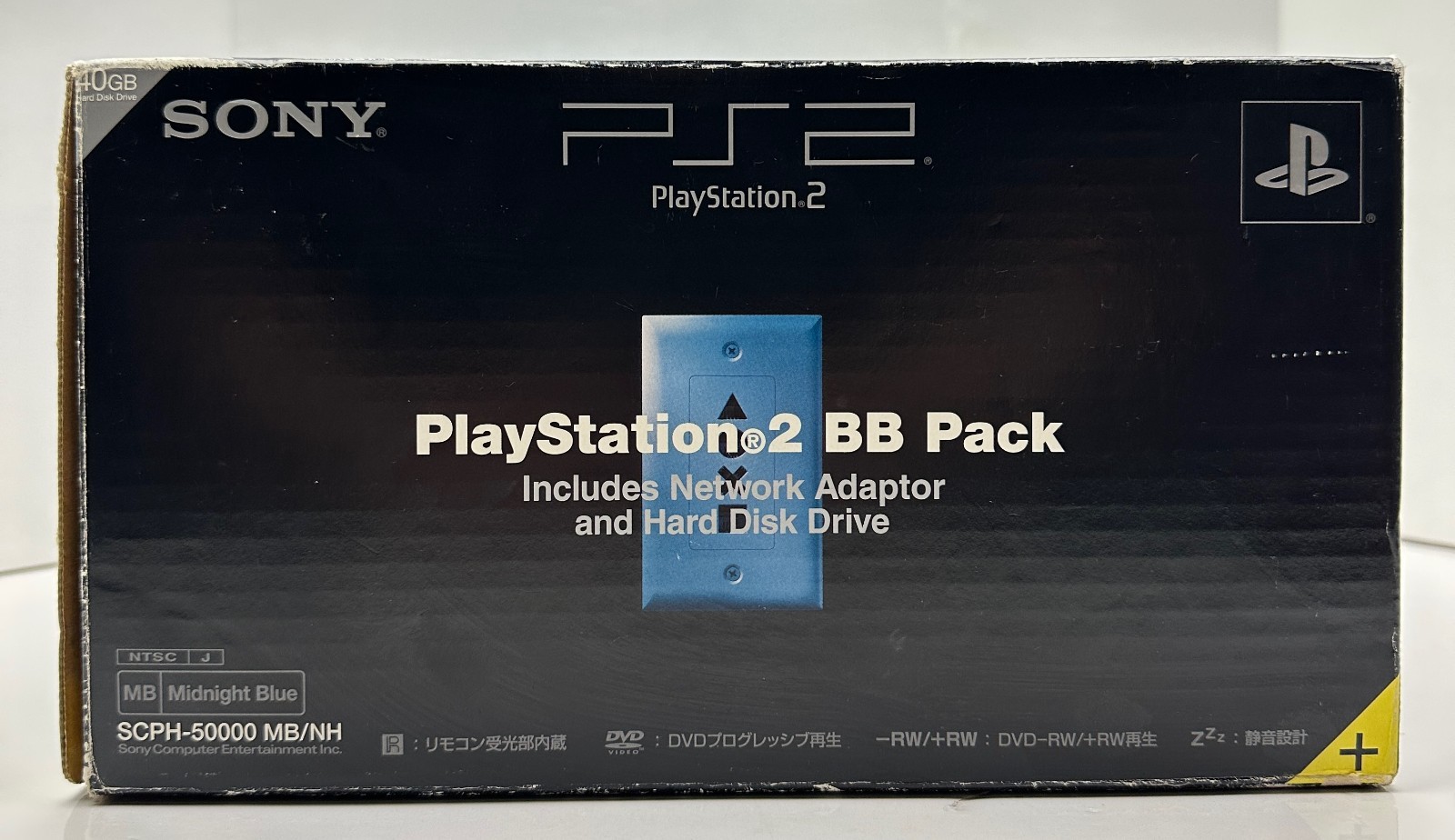 Sony PlayStation 2 BB Pack Midnight Blue 40GB Console Complete In Box *Near Mint