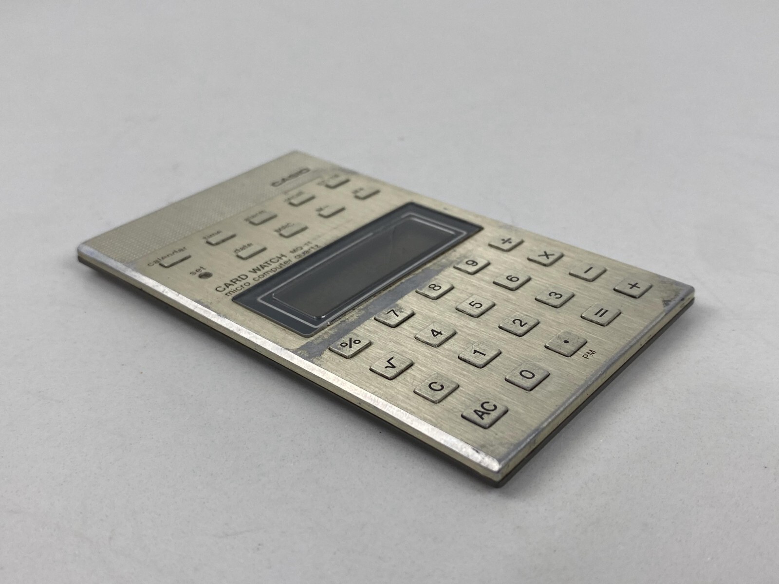 Casio MQ-11 Vintage Micro Computer Quartz Calculator Clock Made in Japan