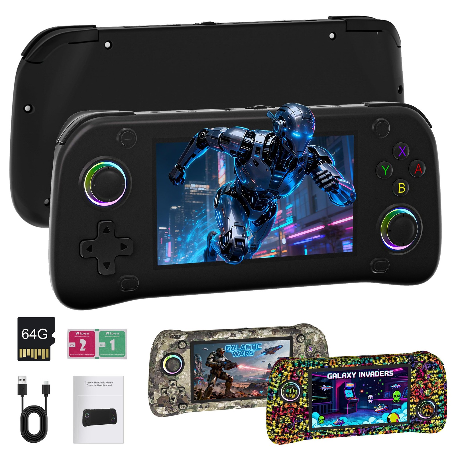 G28 Retro Handheld Game Console – 20,000+ Preloaded Retro Games, 4.3 IPS Screen,