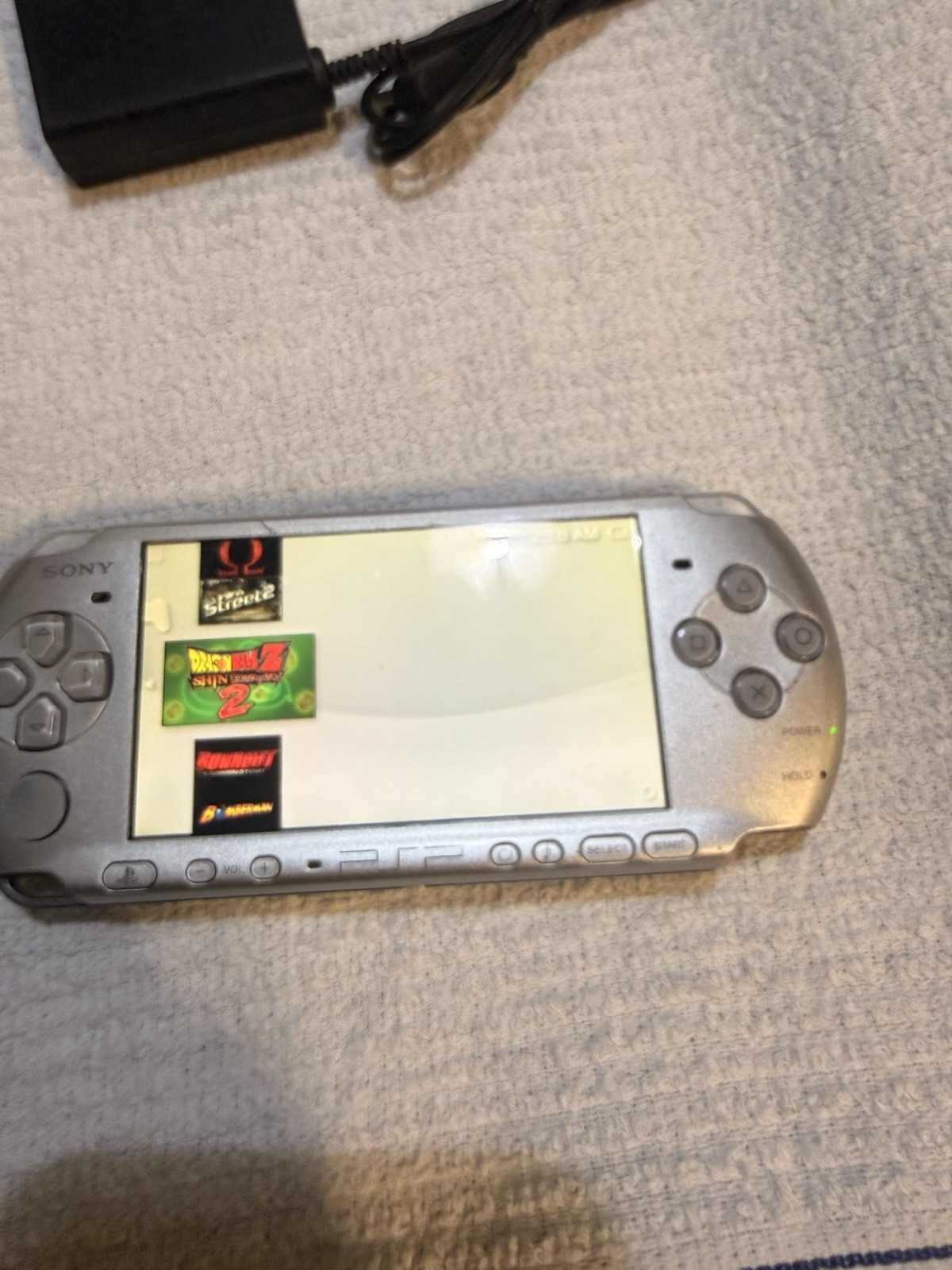 Sony PSP-1000 Silver Handheld System Console w/ 32 GB memory full Games