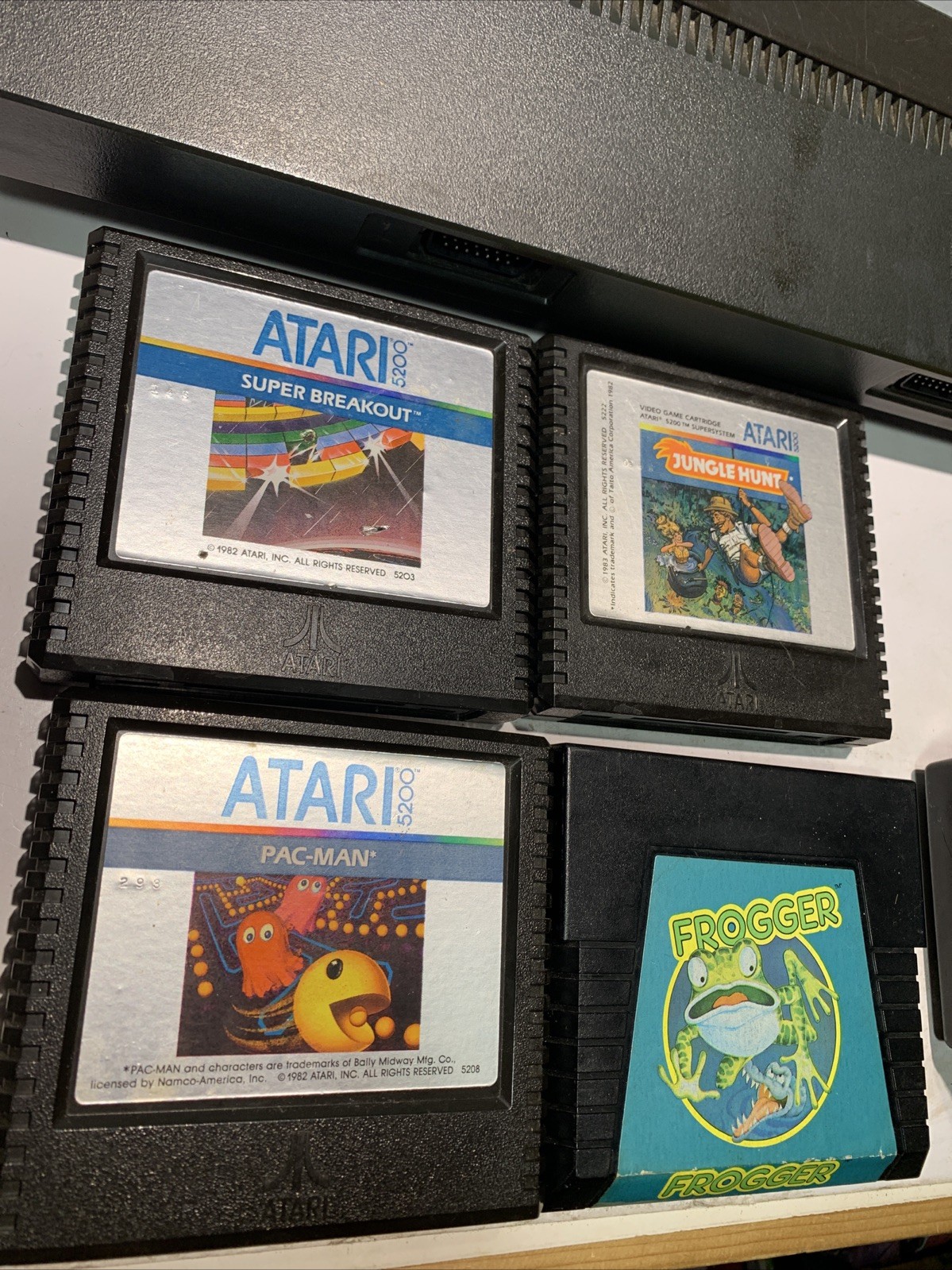 Atari 5200 2-Port Console TESTED WORKING Bundle With Games Has Issues Read Desc