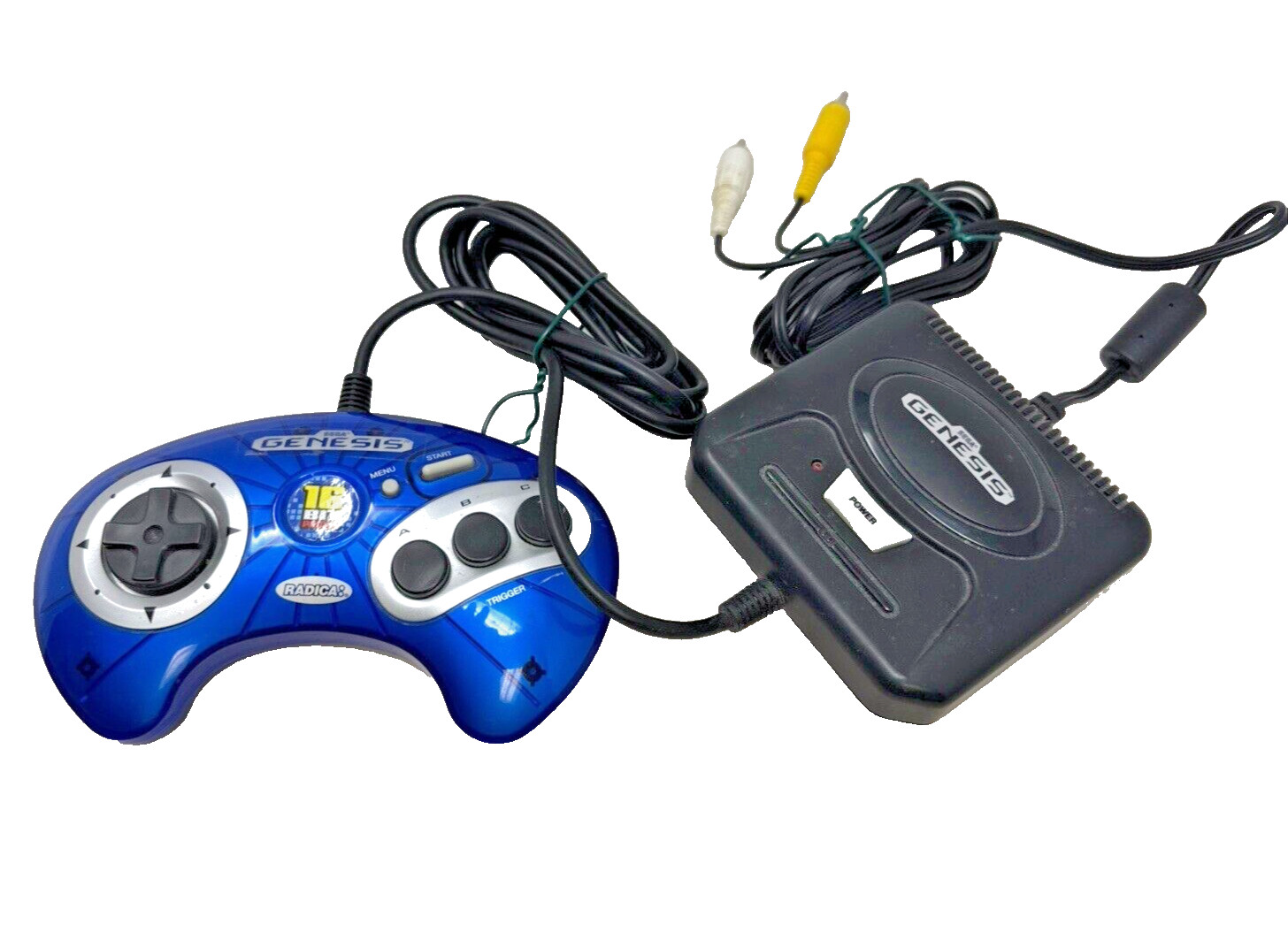 2003 Sega Genesis Mini Console Radica 16 Bit Power 6-in-1 Plug & Play UNTESTED