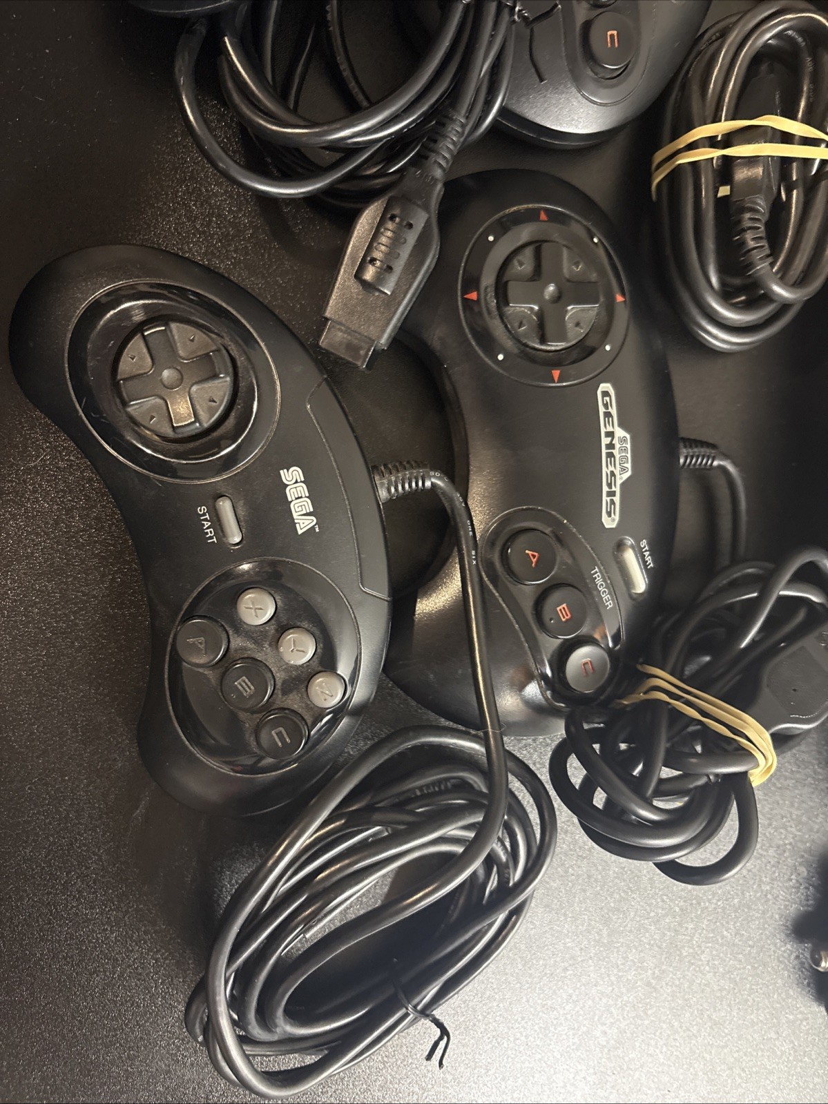 Sega Genesis Model 1601 Console With Cables 4 controllers and 16 games