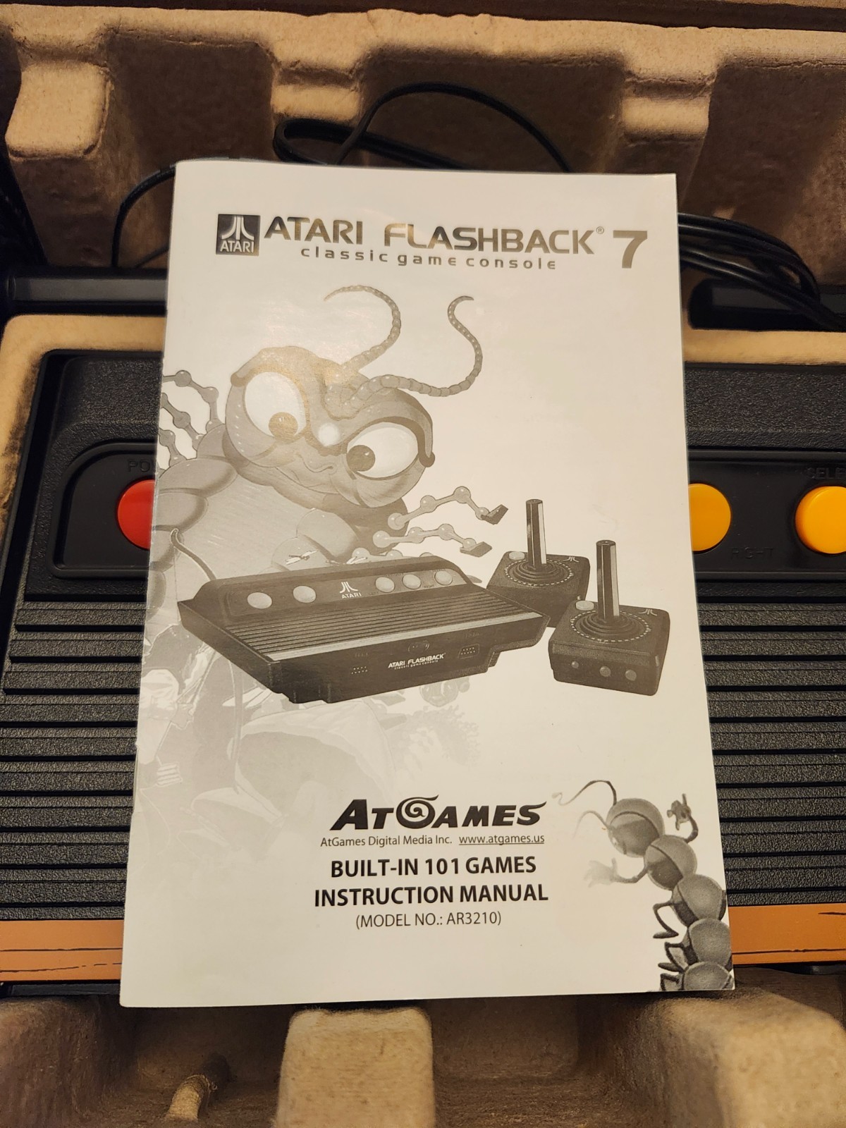 Atari Flashback 7 Classic Game Console – Black/Orange