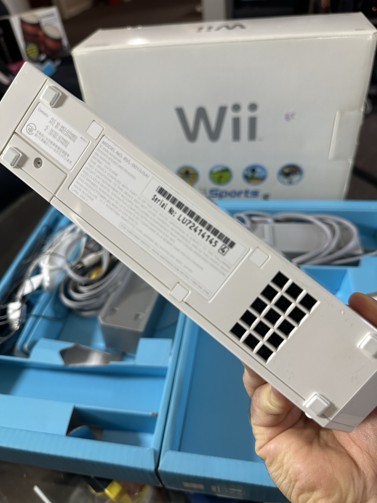 Nintendo Wii Console Complete in Box – Controller Nunchuck Power Chords Tested