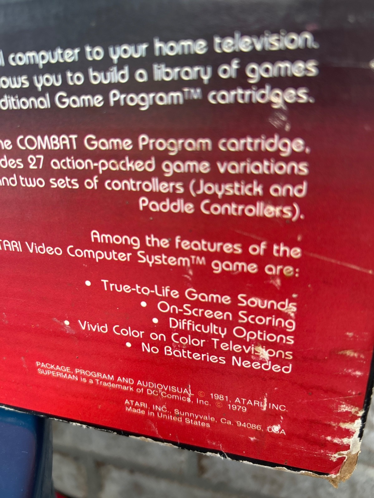 ATARI CX2600 Game System FACTORY RECONDITIONED WITH BOX AND GAMES Untested As Is