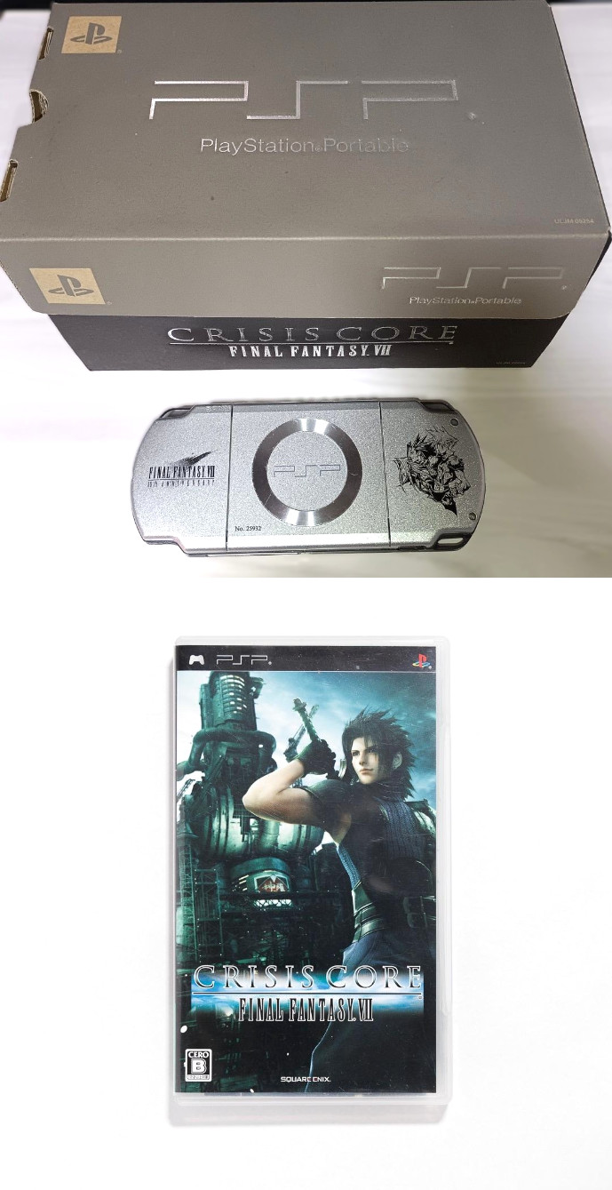 Sony PSP-2000 Crisis Core Final Fantasy FF Ⅶ 7 Limited Console in Box Used good