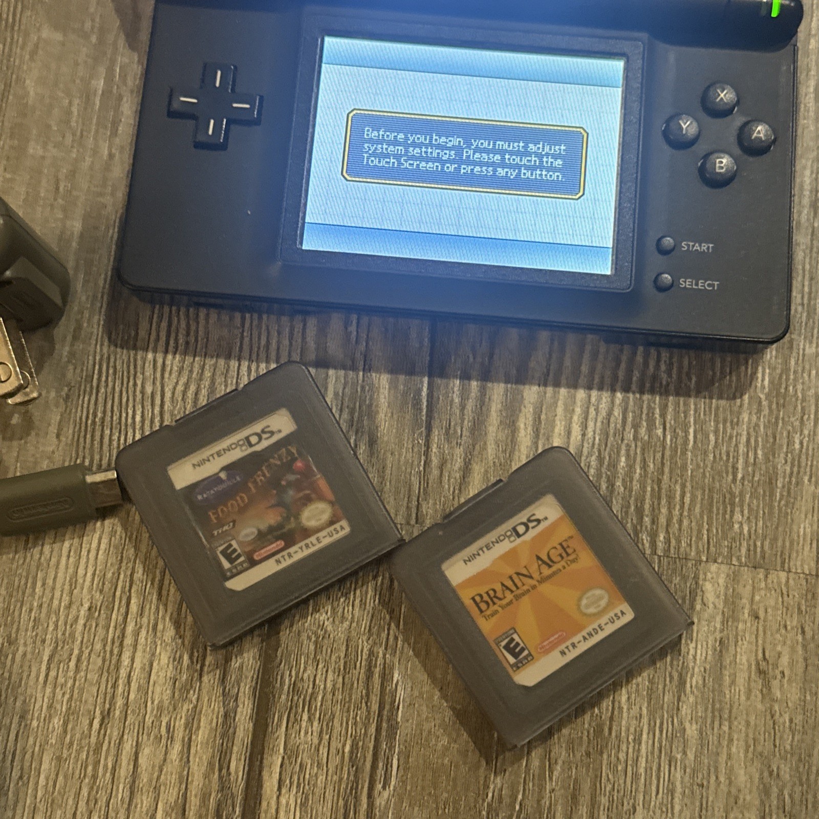 Nintendo DS Lite Black Handheld System + 2 Games