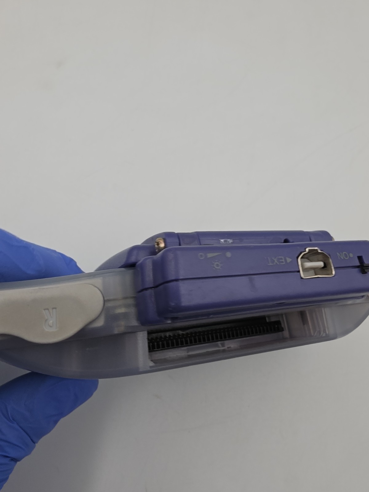 Nintendo Game Boy Advance Console System – Clear Glacier Tested – With Light!