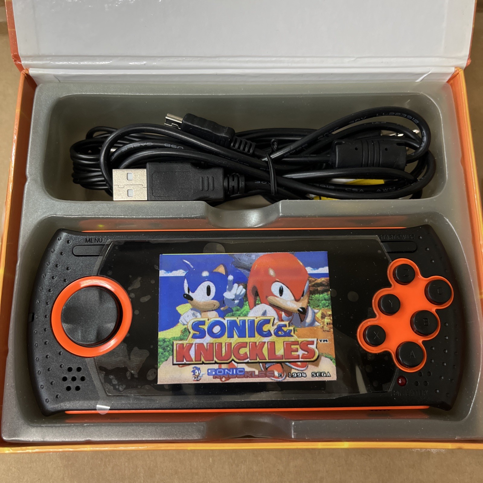 AT Games Sonic Portable Player 2.8” Color LCD Display 20 Games – New, Rare Item!