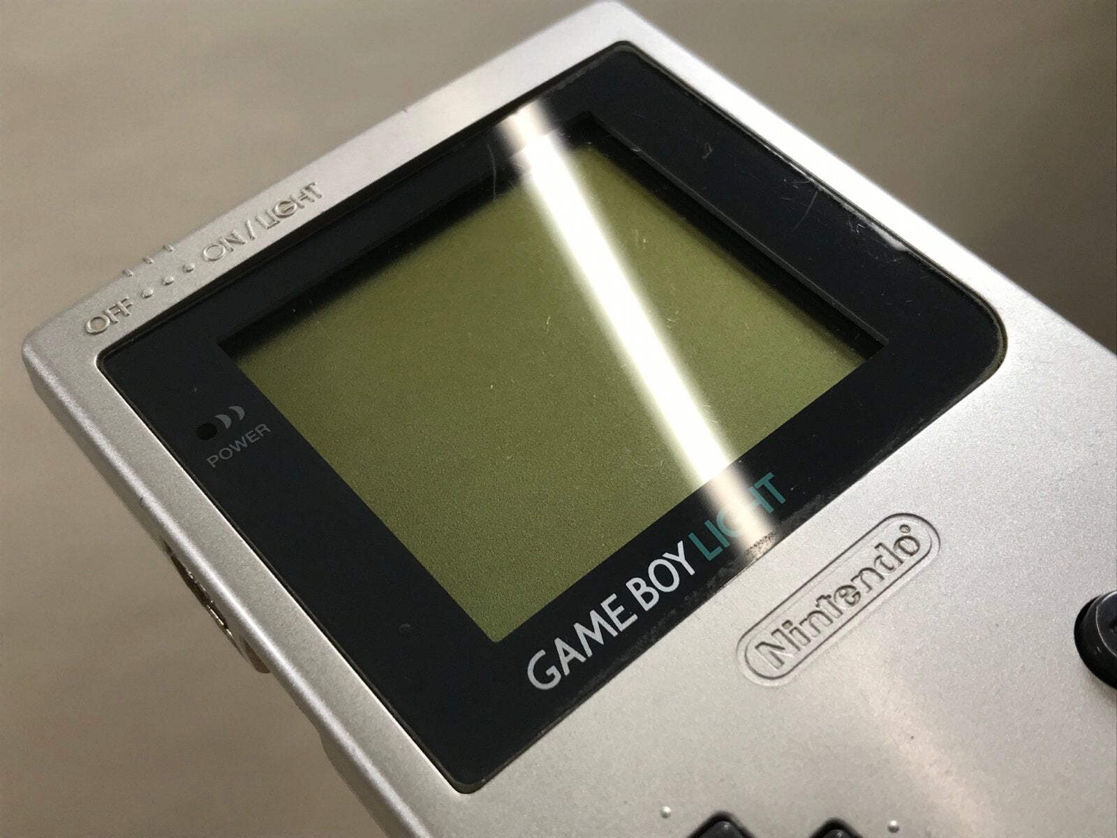 GameBoy Light Silver Console Nintendo Japan – Tested Working LH1116