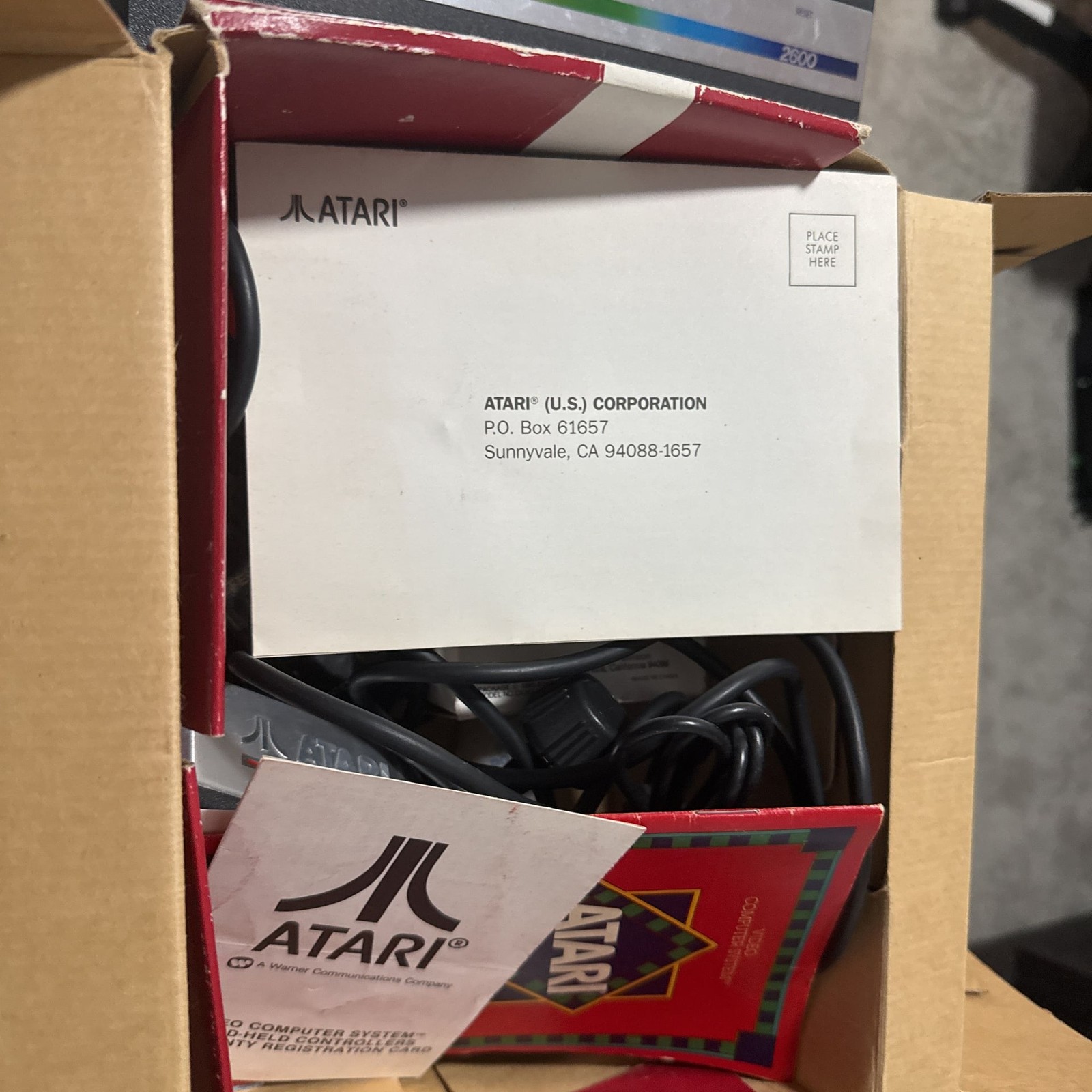 ATARI 2600 1987 Release Compact Junior Console system Original Box