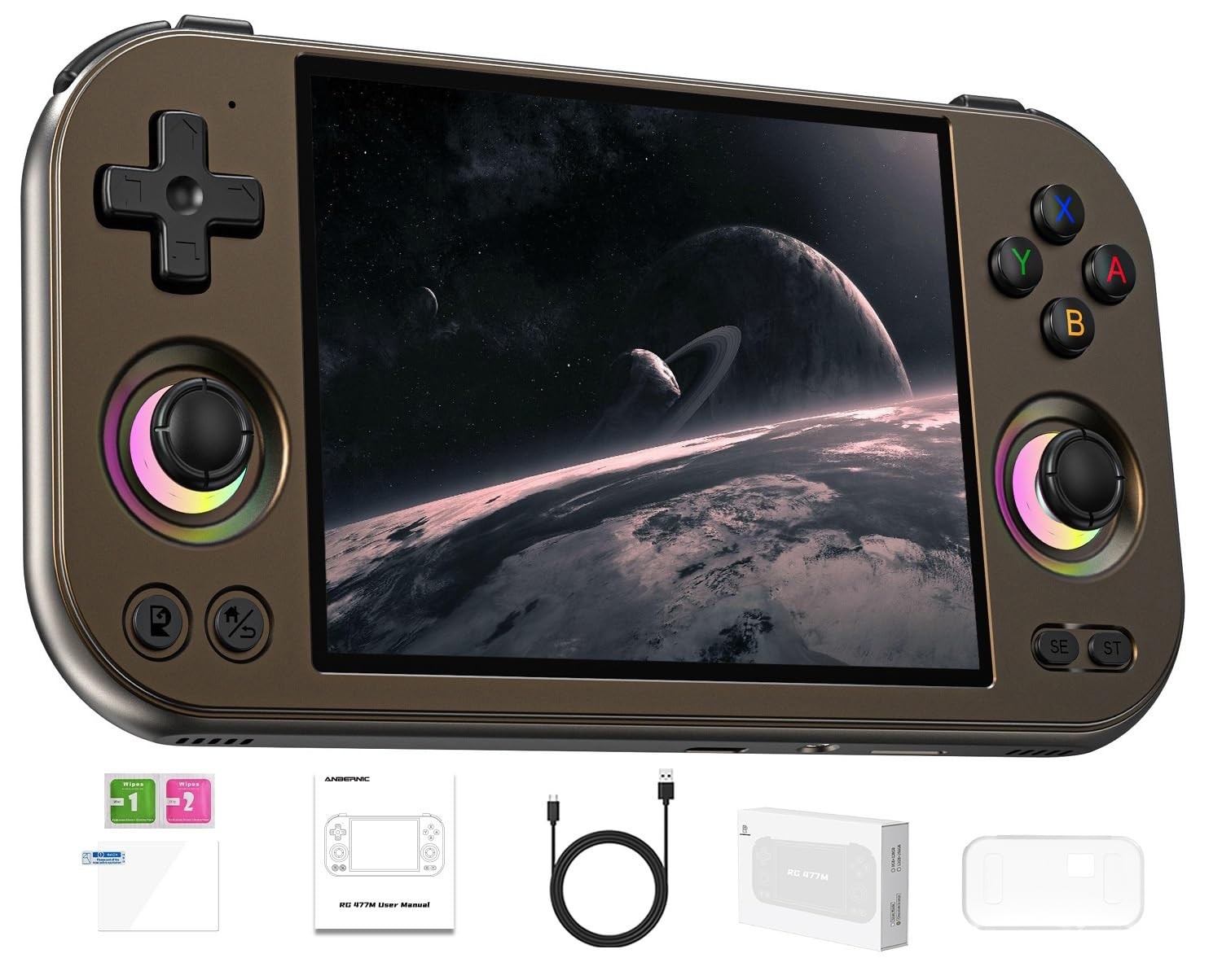 Anbernic RG477M Retro Handheld Game Console , Aluminum Alloy CNC Android 14 S…