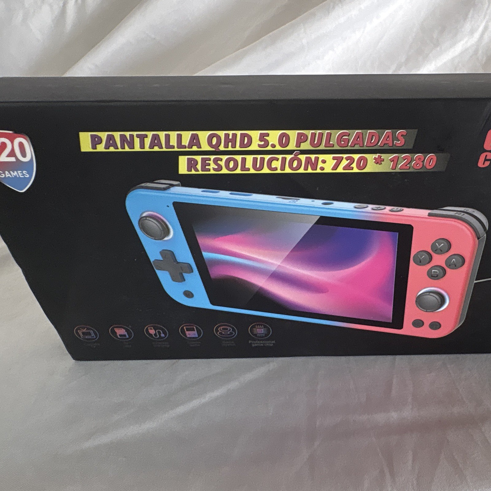 S20 Handheld Game Console 5.0in QHD 720×1280 USB-C 64GB TV Out