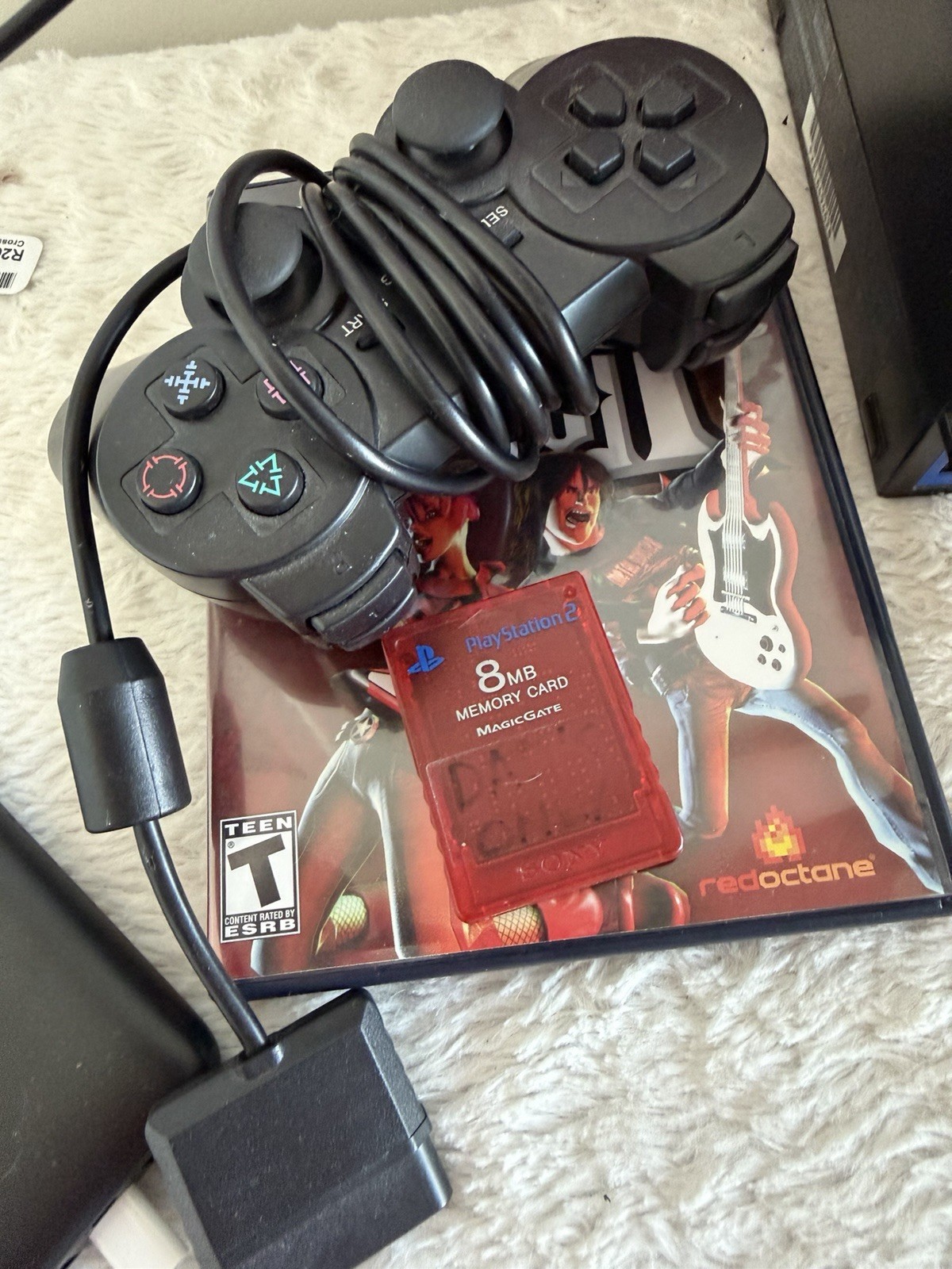SONY Playstation 2 PS2 Console Guitar Hero Bundle Guitar Multiple Games WORKING