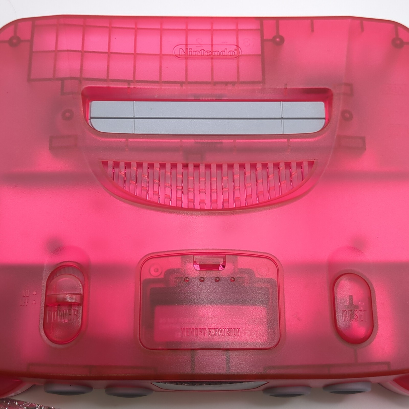 Nintendo 64 N64 Clear Red/Watermelon Style Console/Controller Tested from Japan