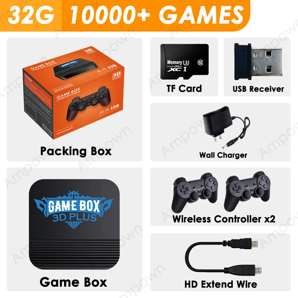 I3S Box Game Console 30000+ Games Retro Video TV Gaming Wireless HDMI HD 64GB AU