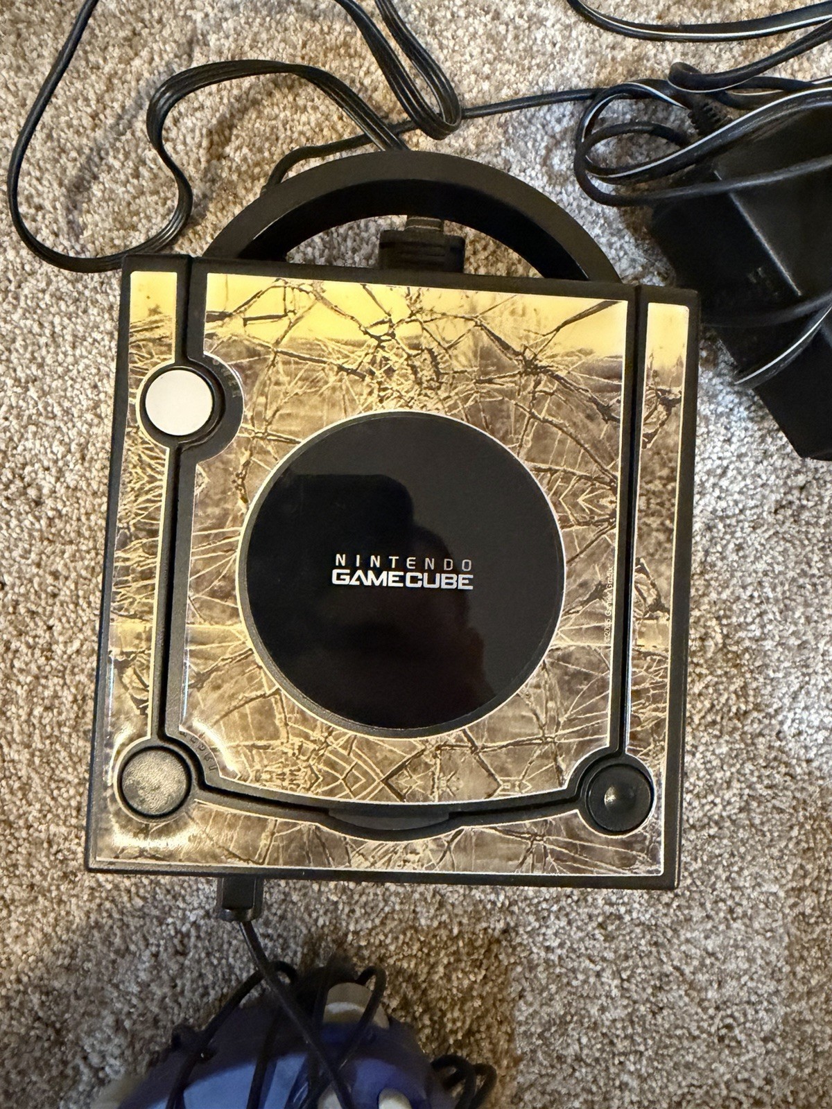 Nintendo DOL-101 GameCube Console – Black Purple Remote with Power & Video Cords
