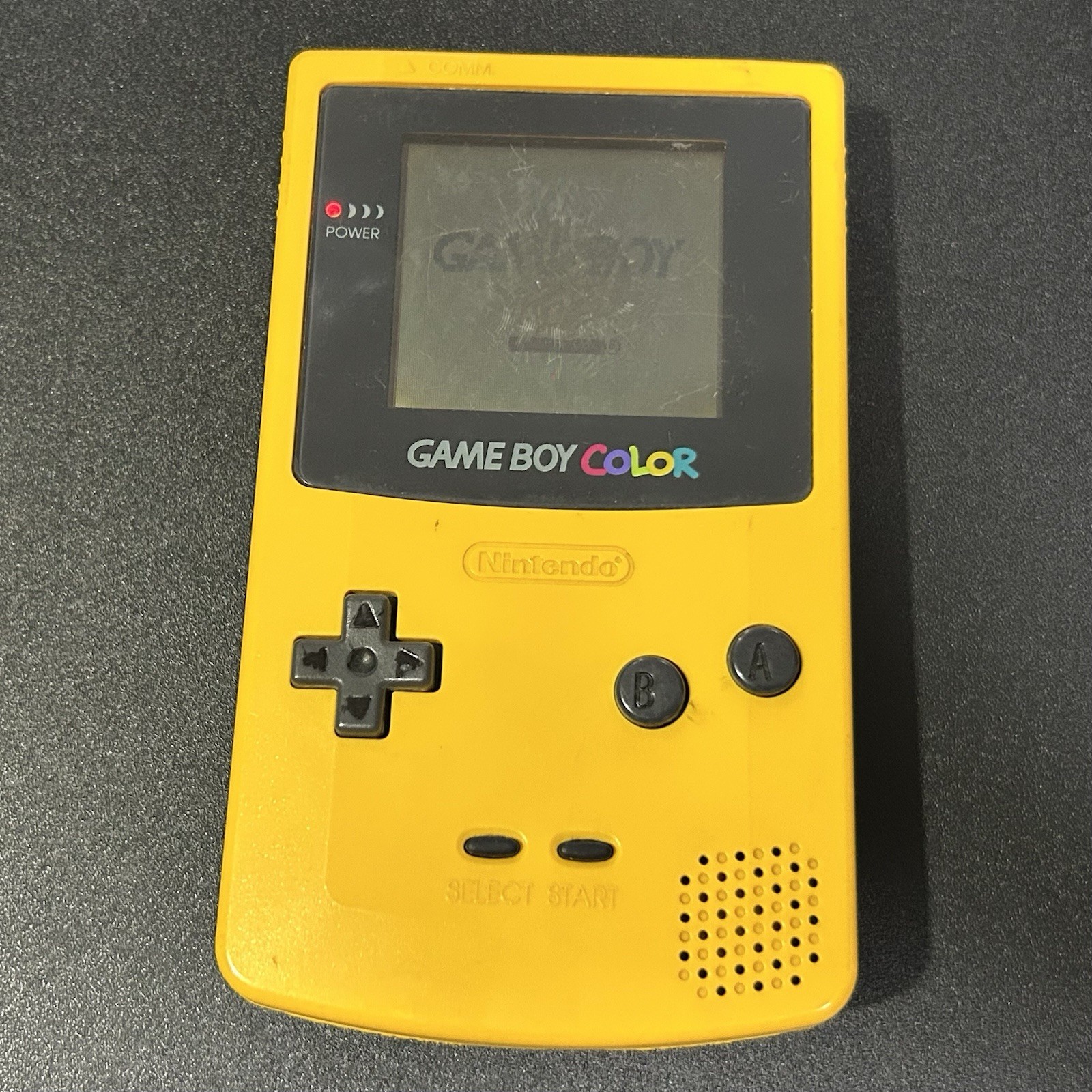 Nintendo Game Boy Color Dandelion Yellow Japan CGB-001 Starts Sound Ok *screen