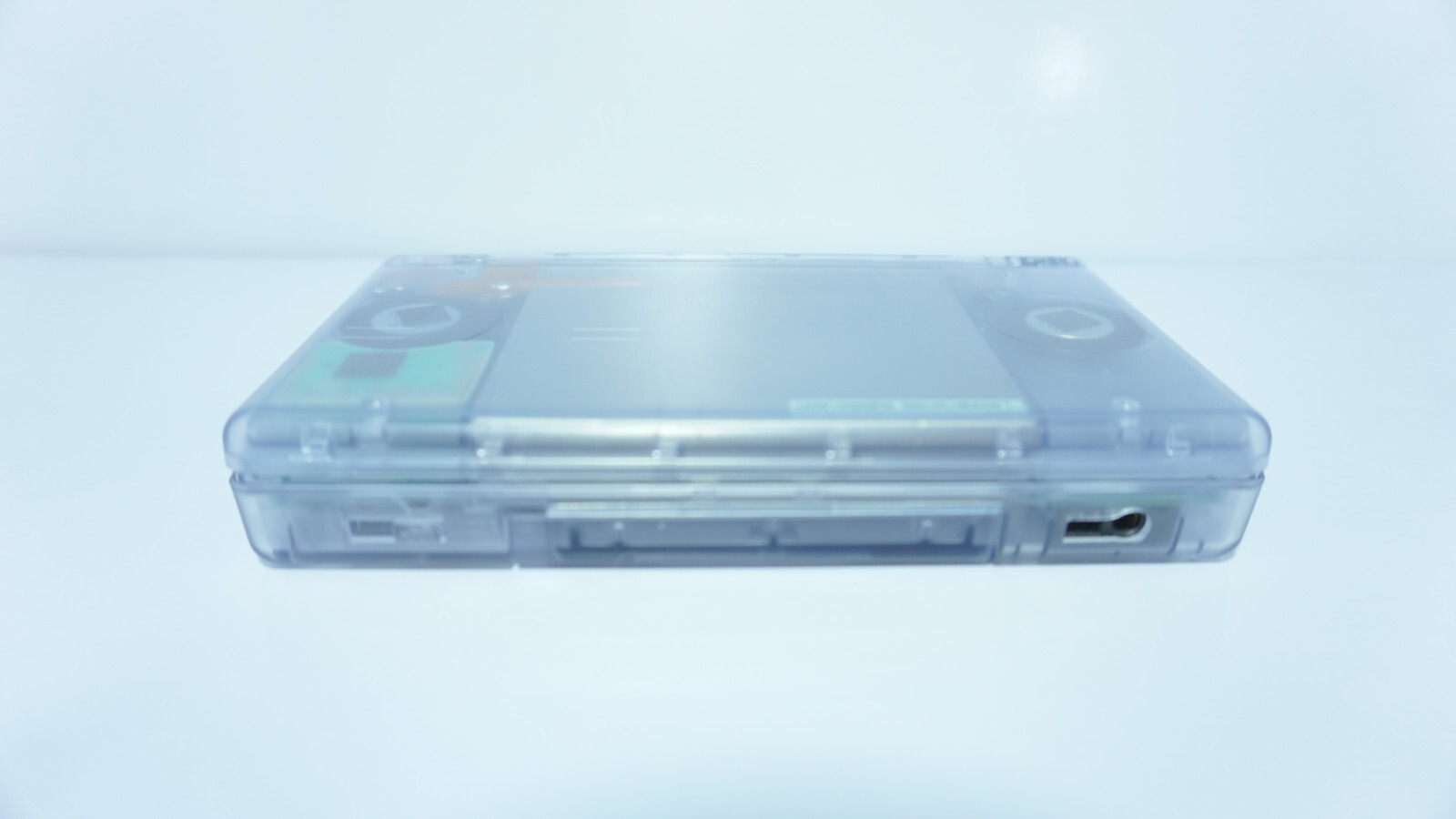 Nintendo DS Lite Transparent Clear Glacier Blue Handheld System with Charger