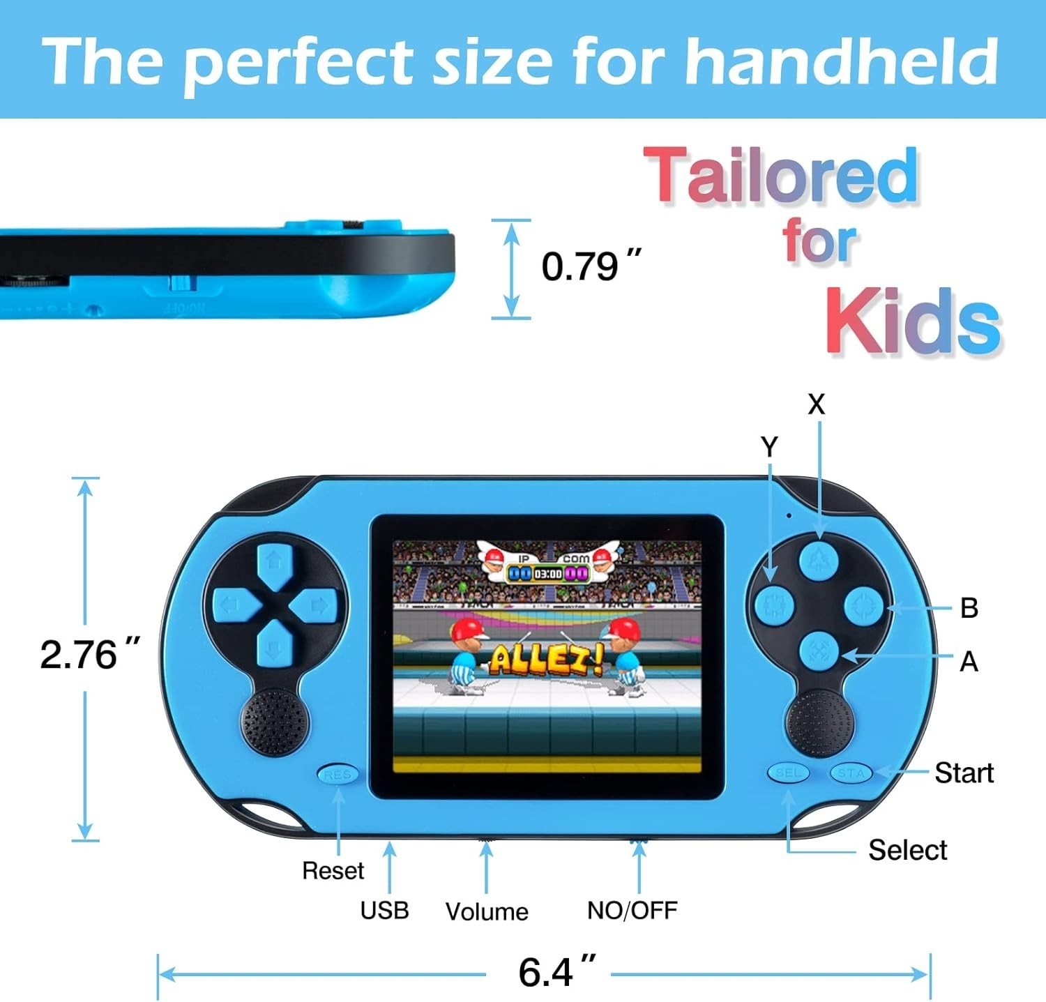 Durable Handheld Game Console – 230 Classic Retro Games & 5-Hour Battery Life