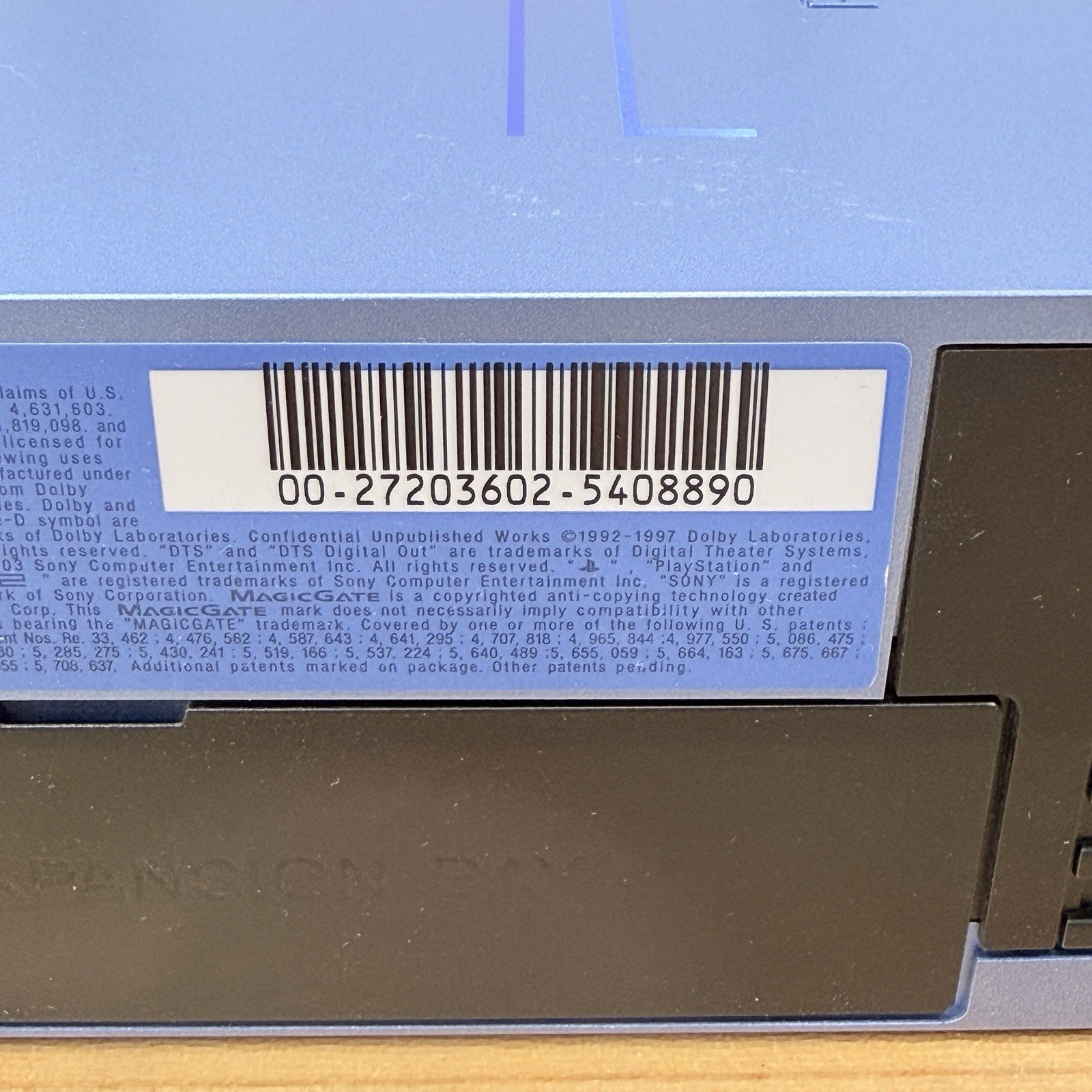 Sony PlayStation 2 PS2 Aqua Blue Console SCPH-39000 Controller Set Tested