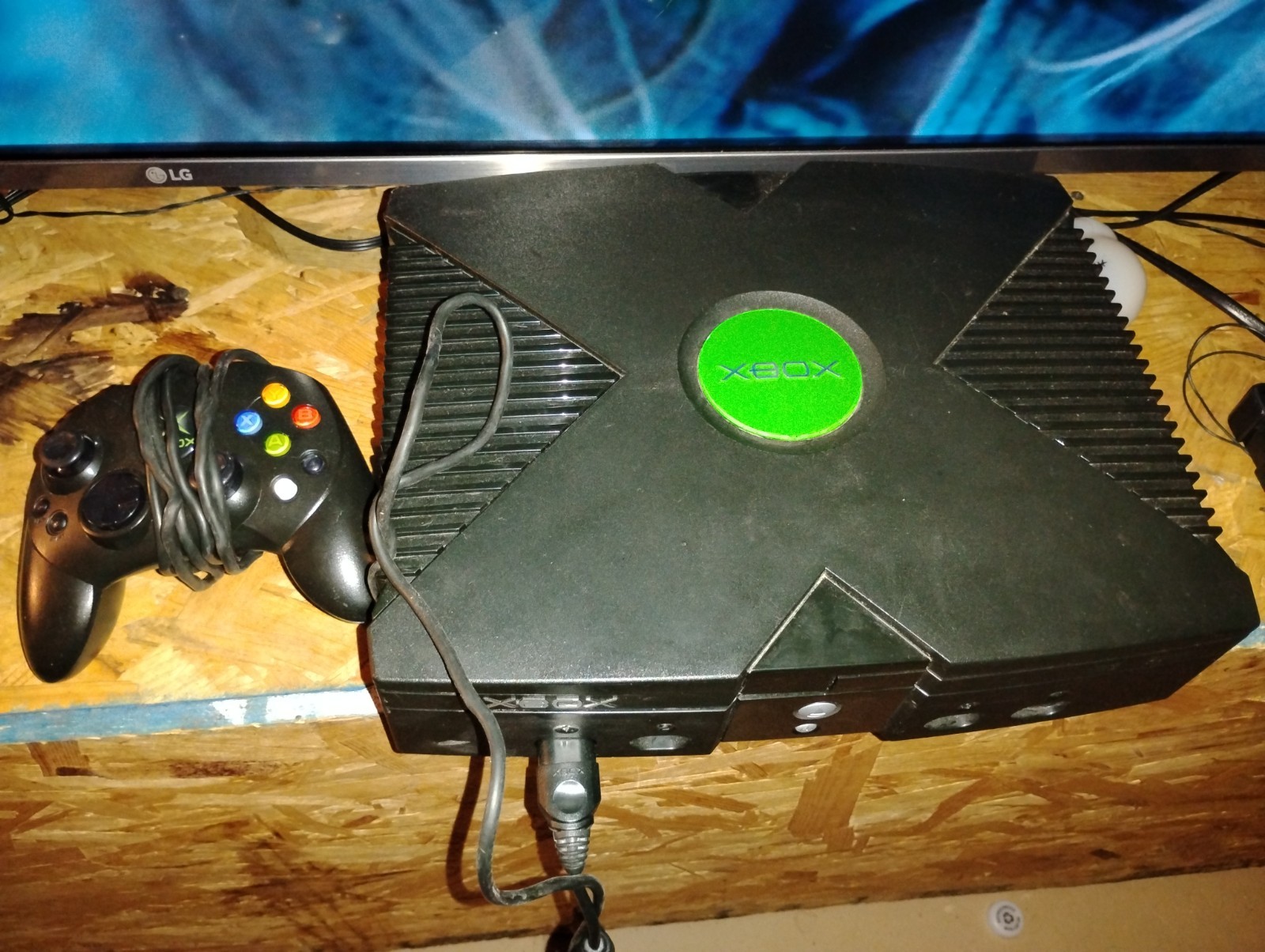 Xbox Original Console, Controller, HDMI CONVERTER, & (6) Games