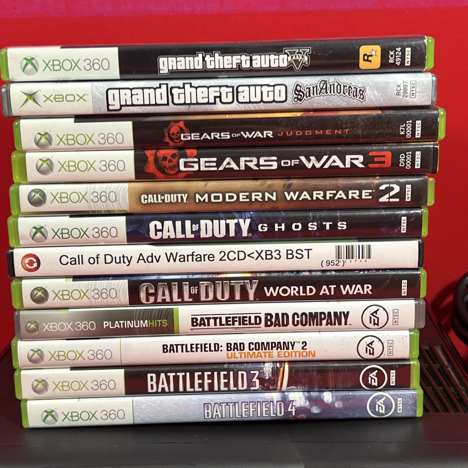 Microsoft Xbox 360 E 250GB Console – Black. With 12 Games, Controller. TESTED