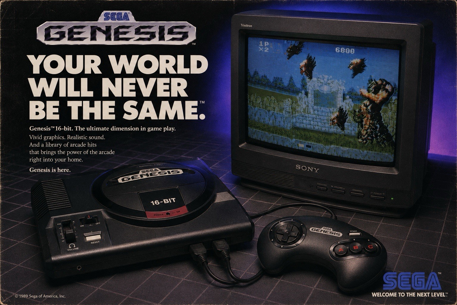 Sega Genesis 1 Console System – Black