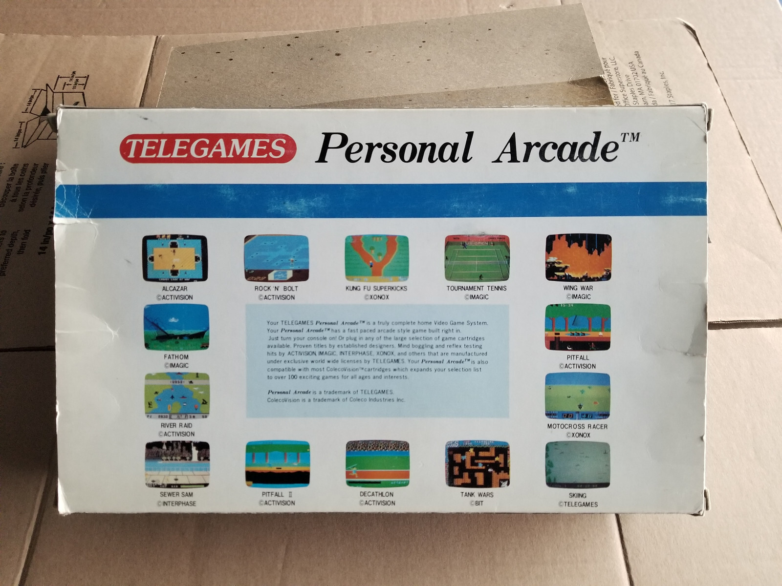 Telegames Personal Arcade – NTSC – DINA 2 in 1 ColecoVision Sega – Very Rare!