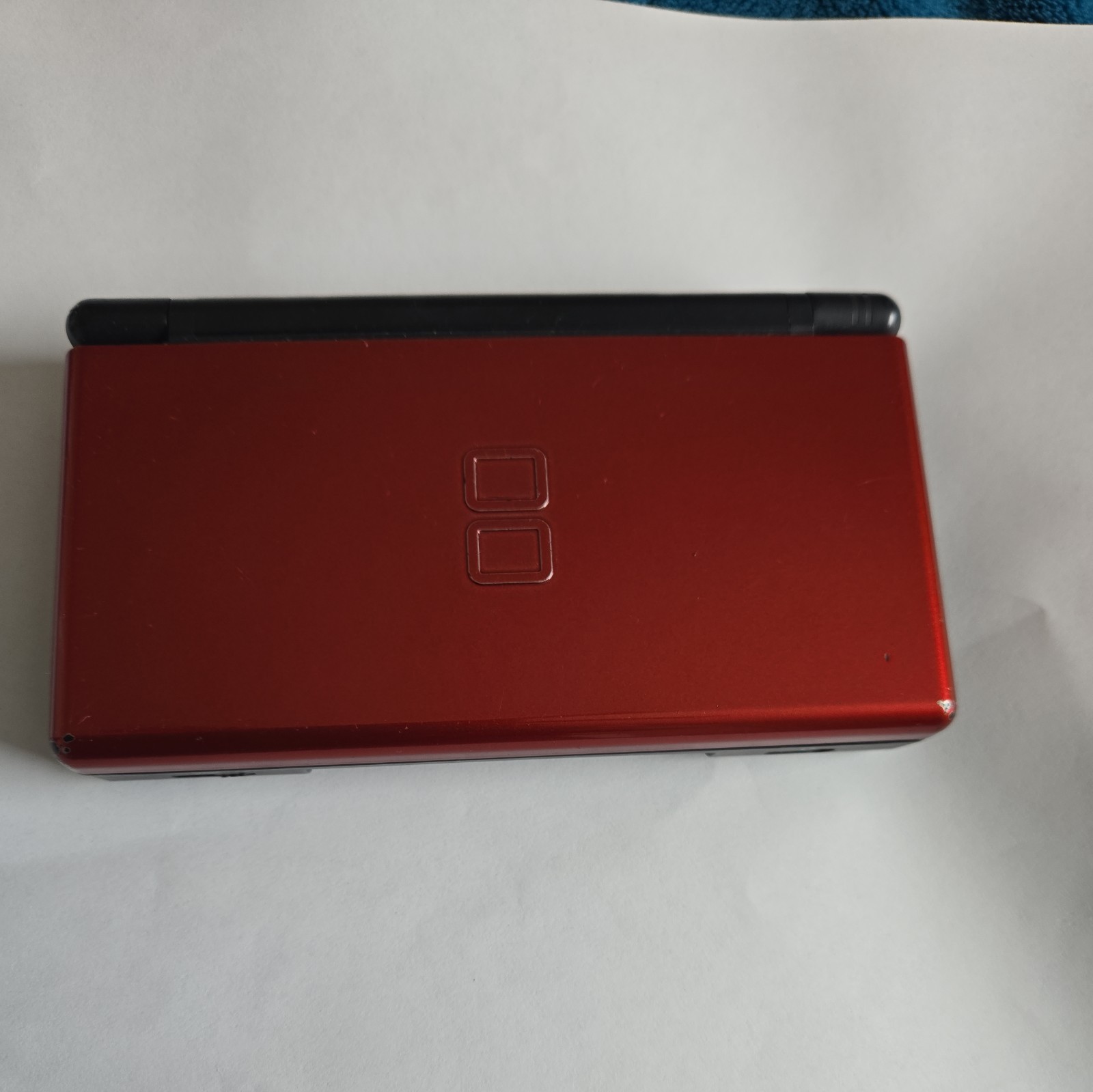 Nintendo DS Lite Crimson Handheld System Red/Black For Parts “See pictures “