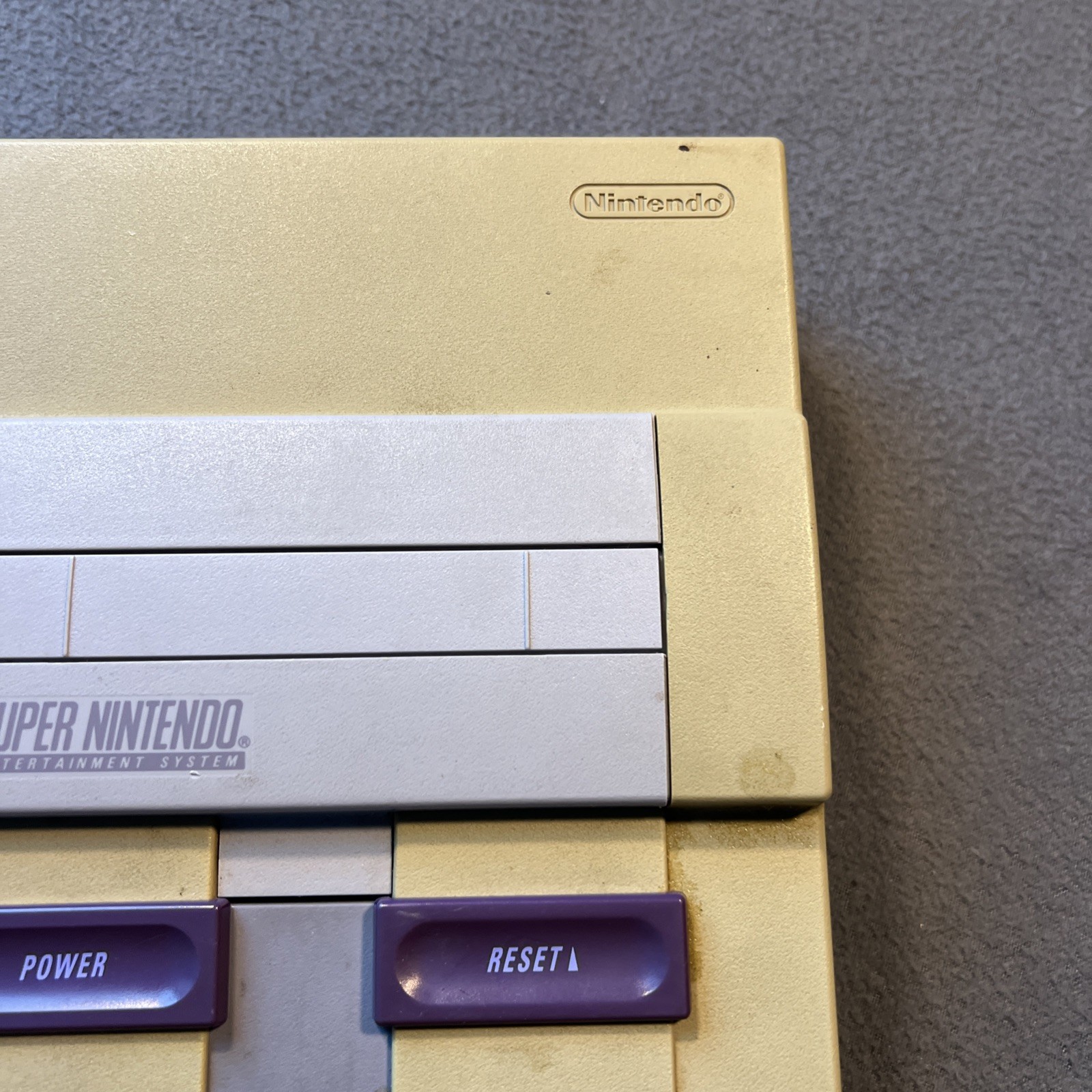 Broken Super Nintendo Console Entertainment System SNES SNS-001 READ Parts Only