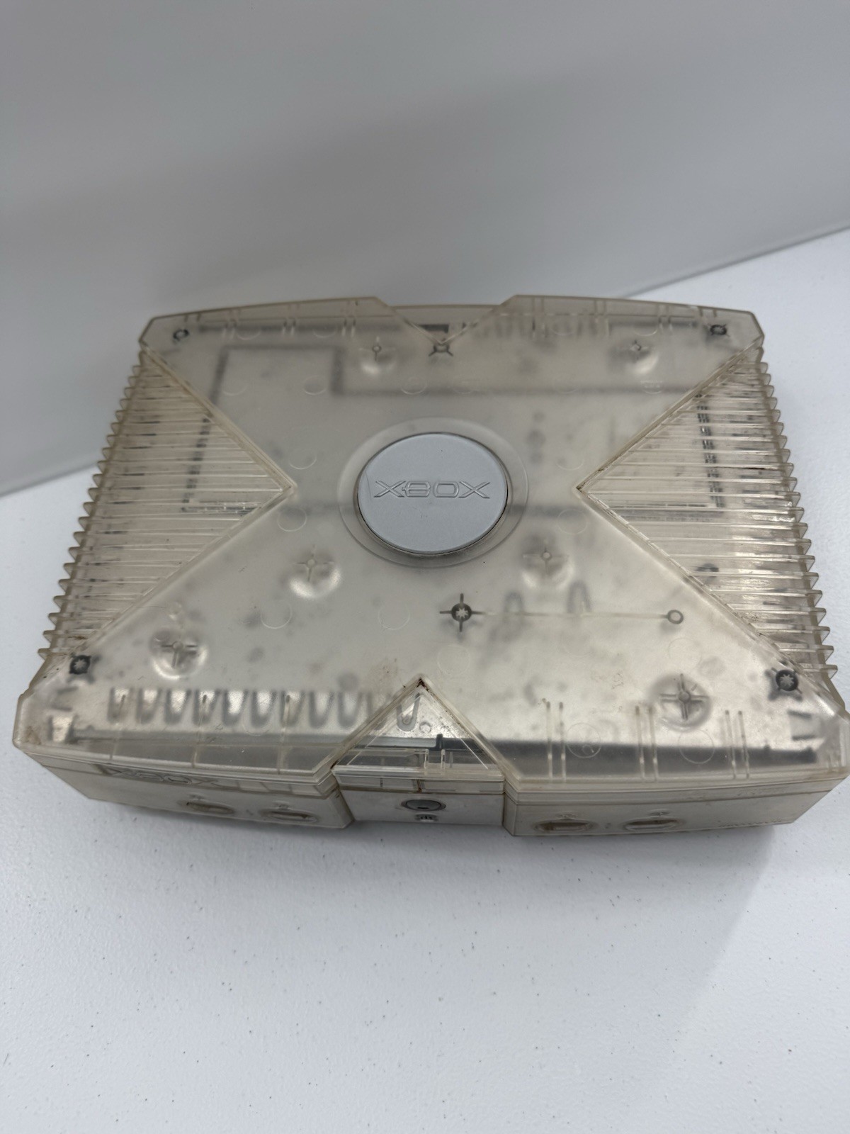 Microsoft Xbox Crystal Limited Edition – Console Only – PARTS – AS IS UNTESTED