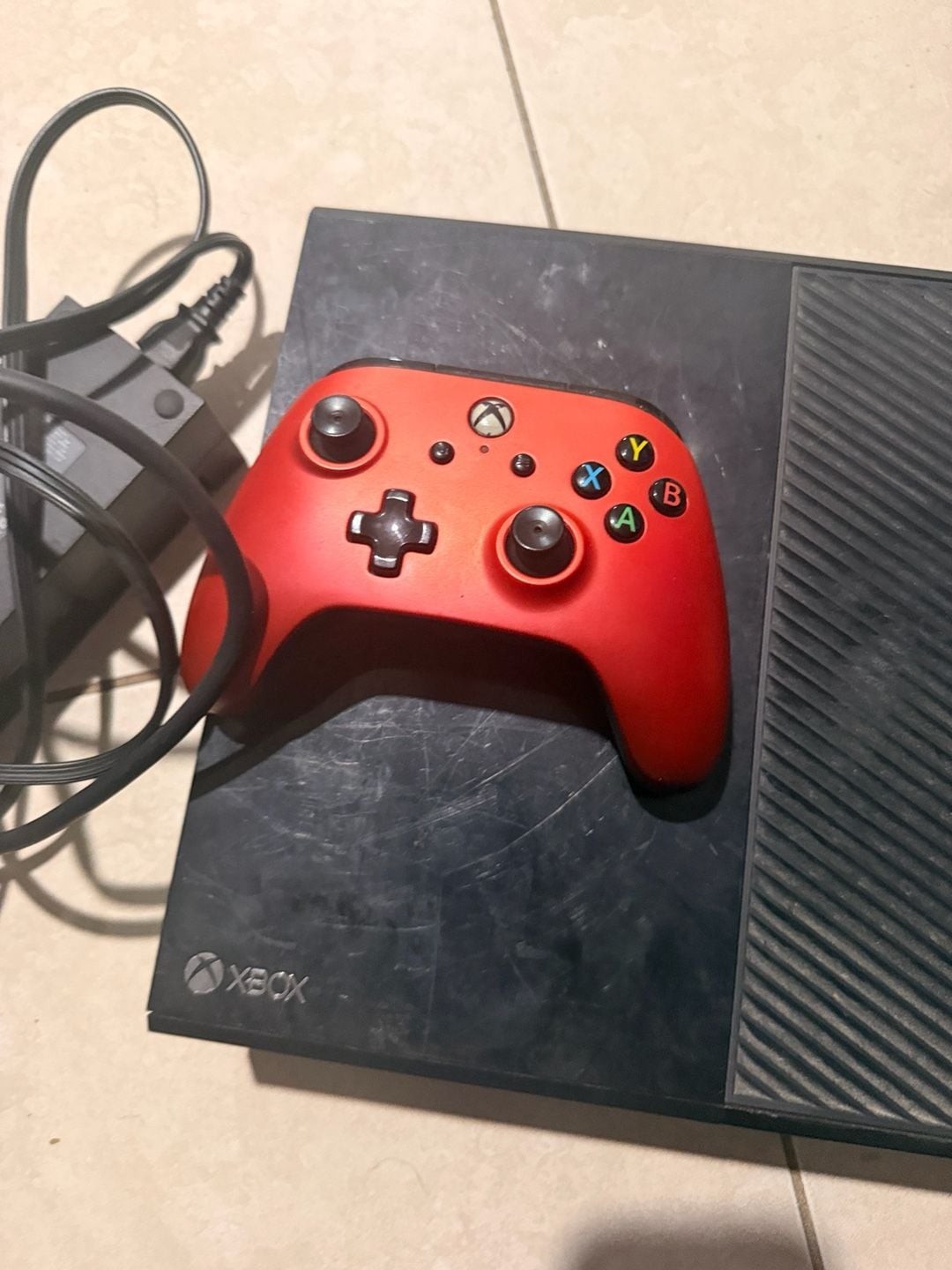 Microsoft Xbox One 1540 Console Bundle with Red PowerA Controller